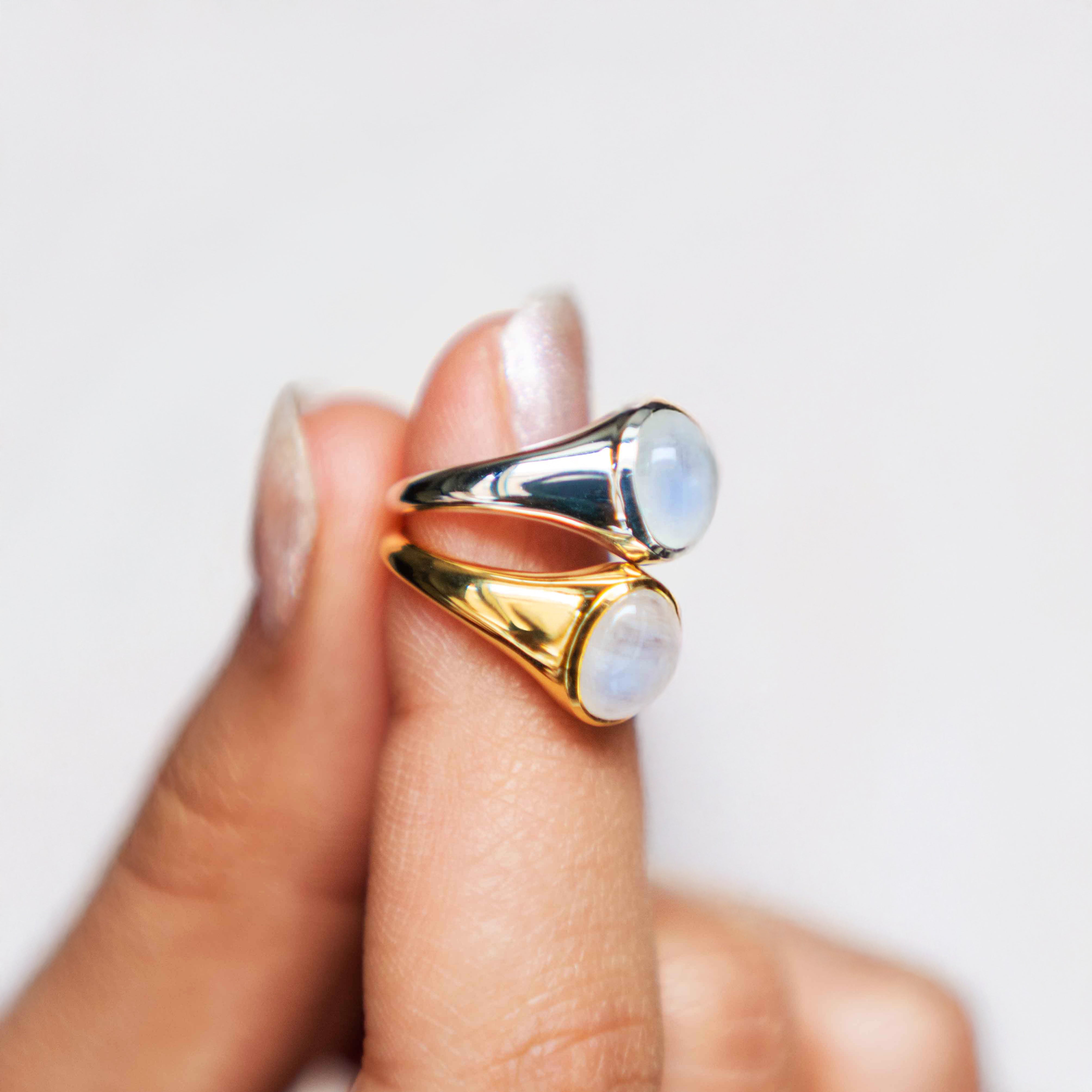 Moonstone-Signet-Ring-Silver-Gold