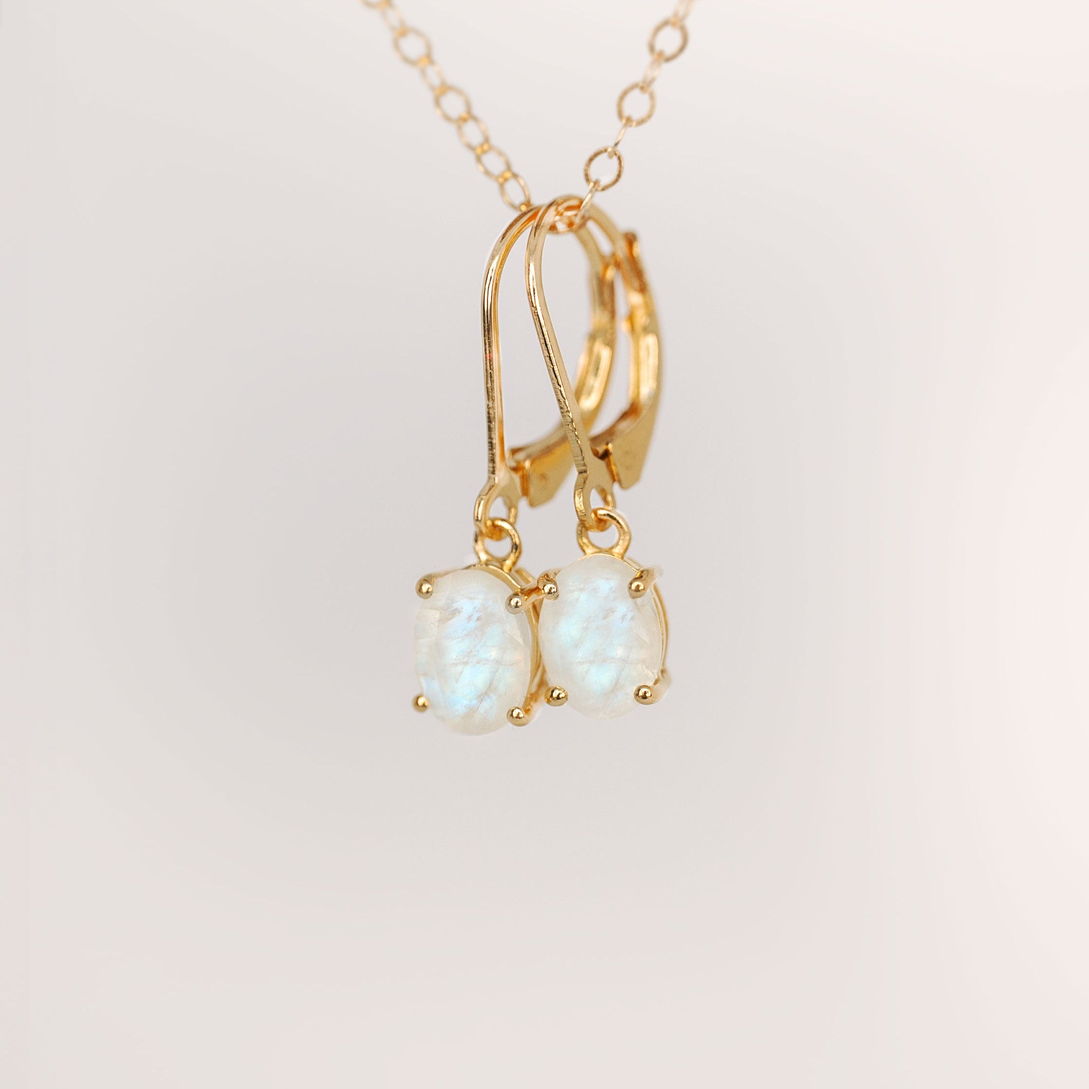 Moonstone Dangle Earrings