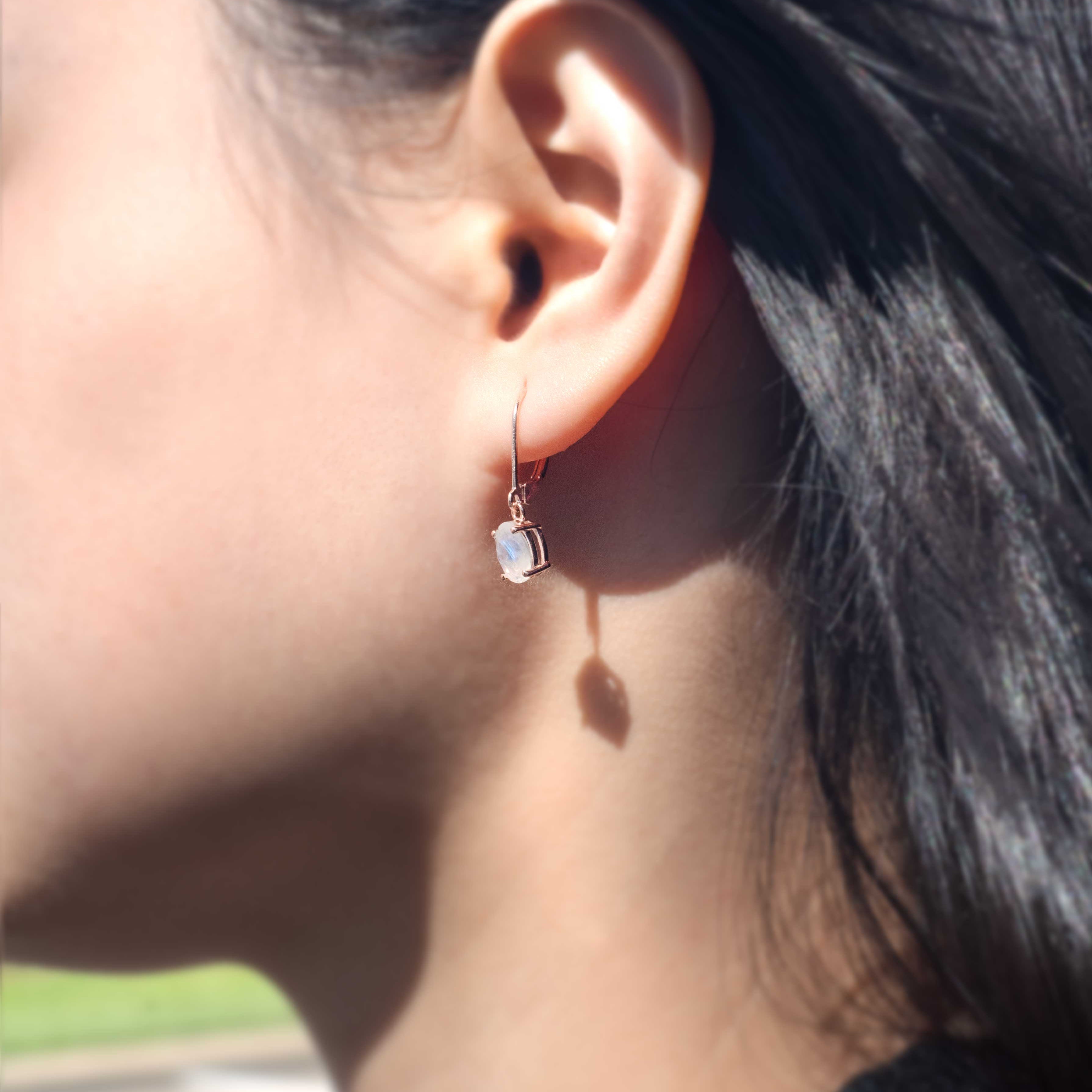 Moonstone Dangle Earrings