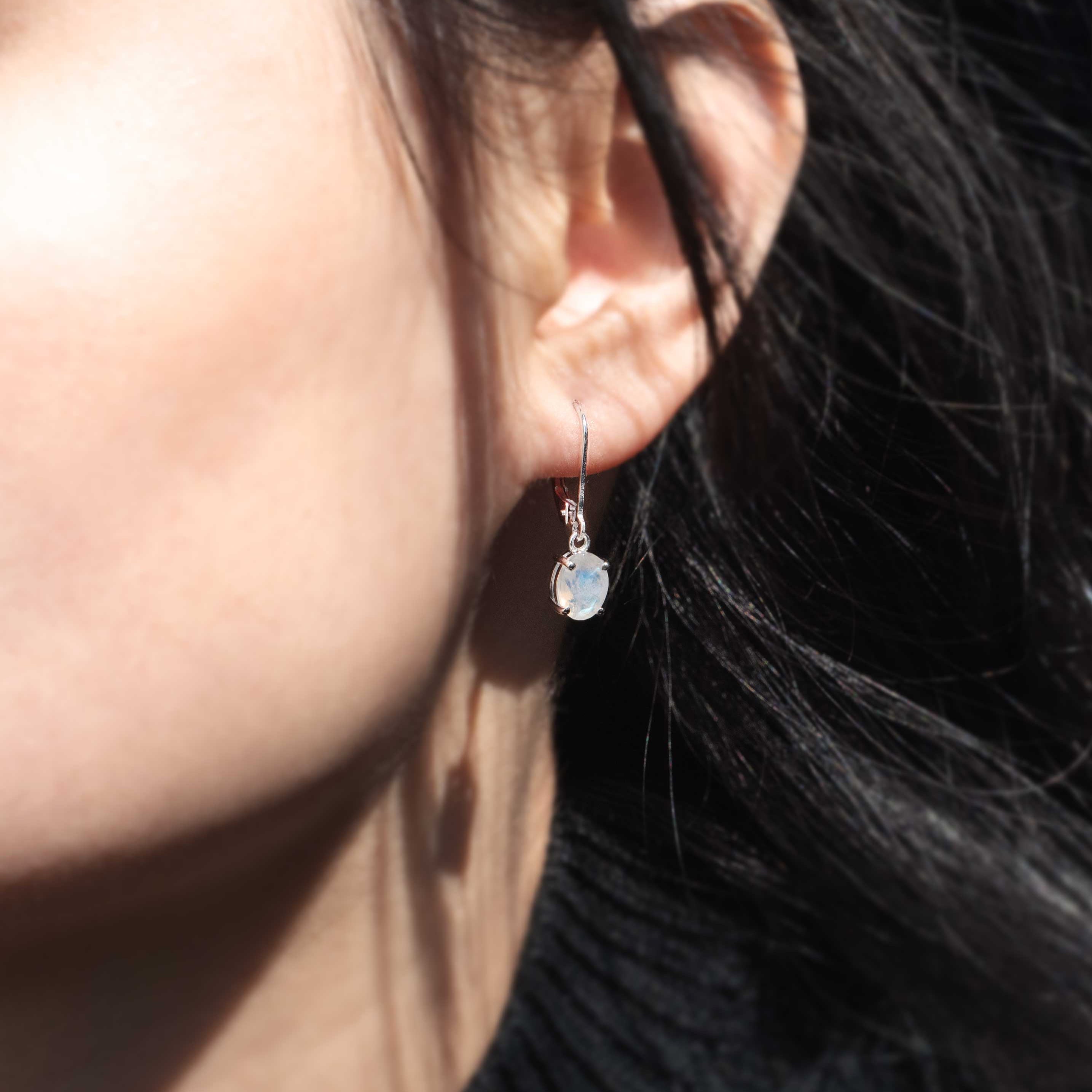 Moonstone Dangle Earrings