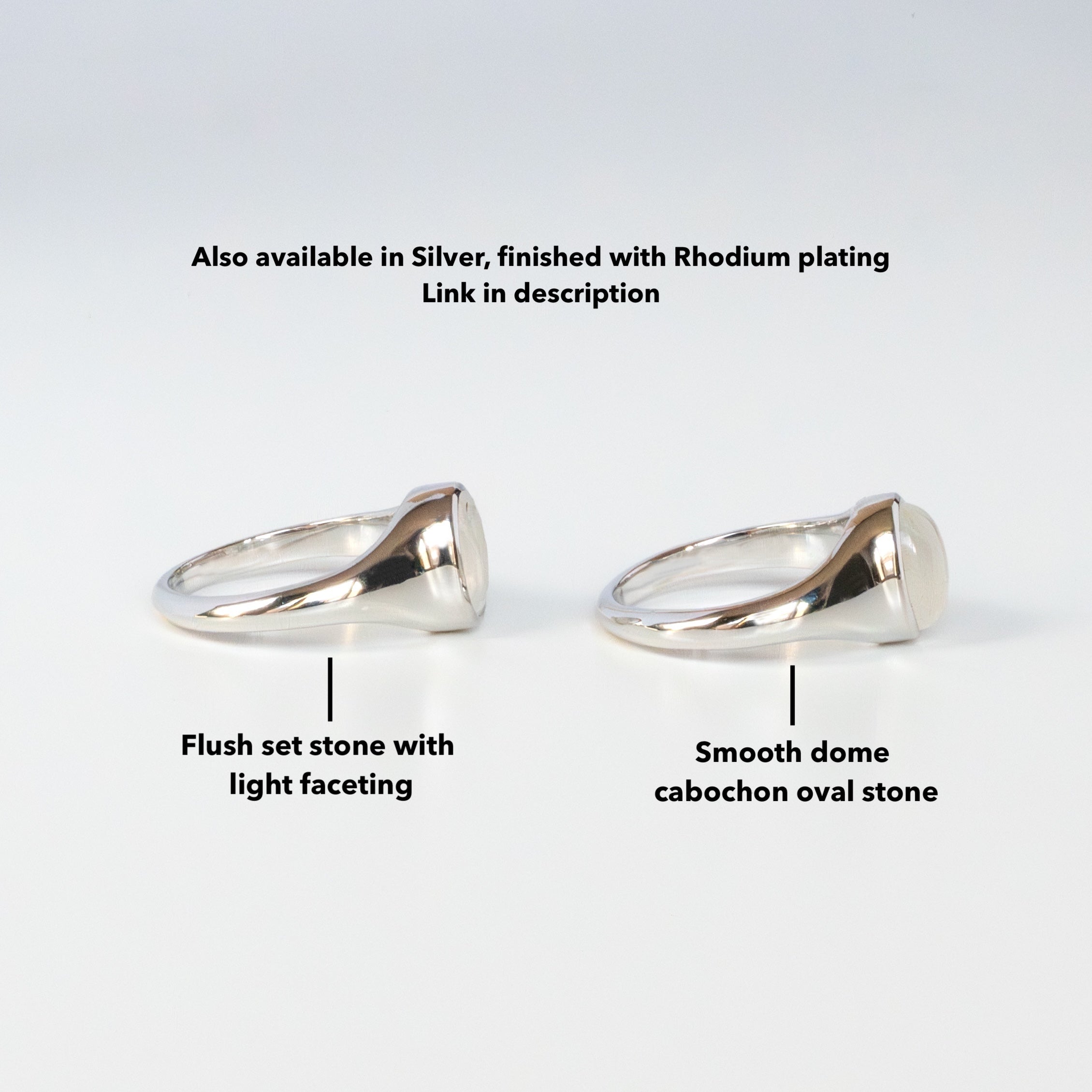Moonstone Signet Ring Gold