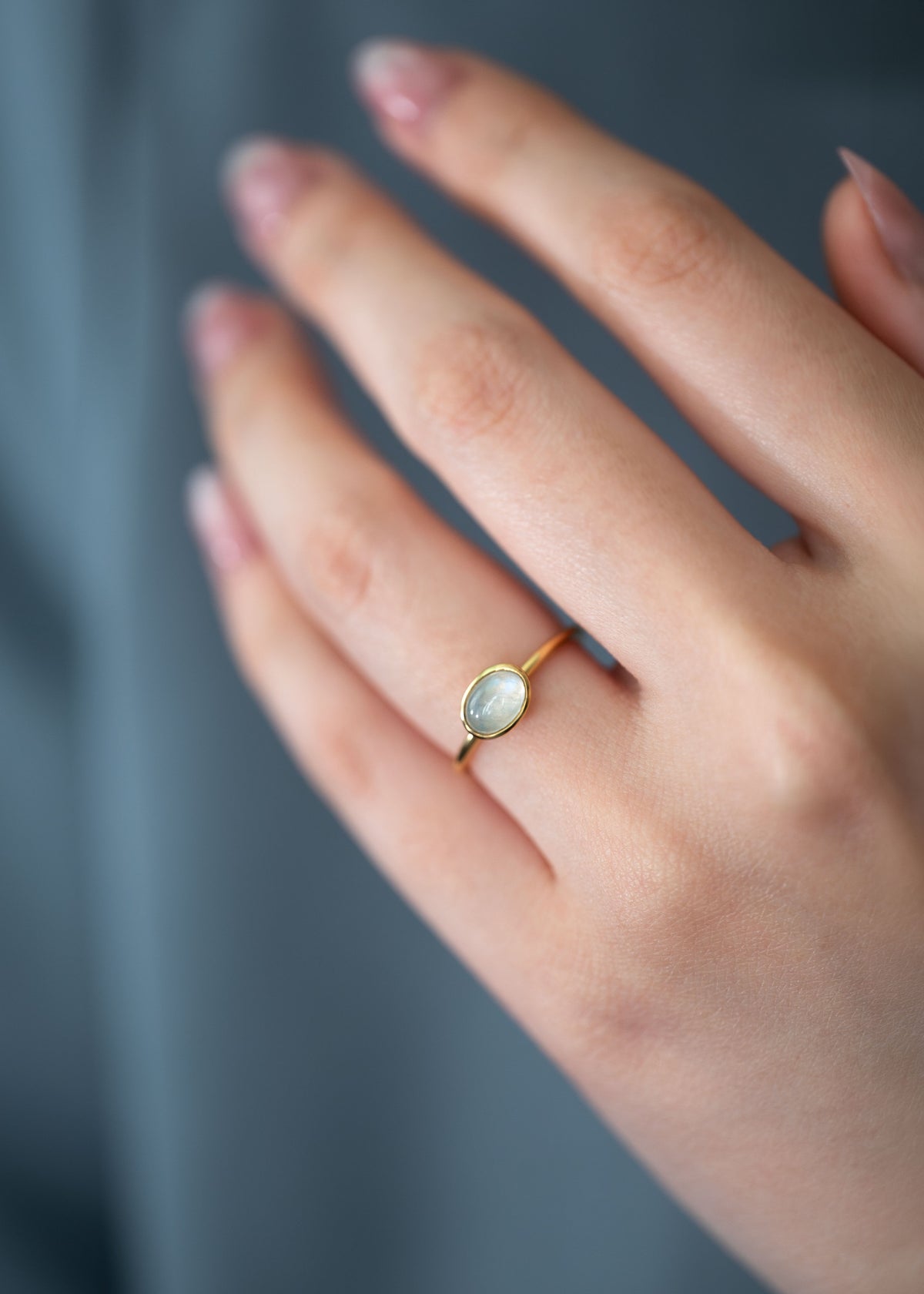 Moonstone Ring - Buttercup