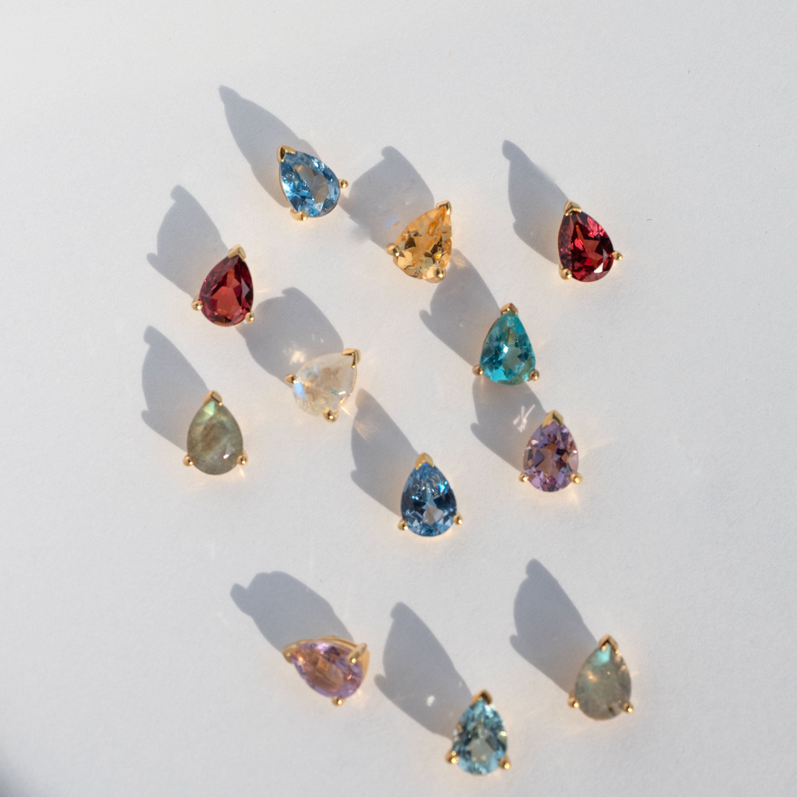 Pear Stud Earrings Teardrop Gifts for Mom Girlfriend best friend