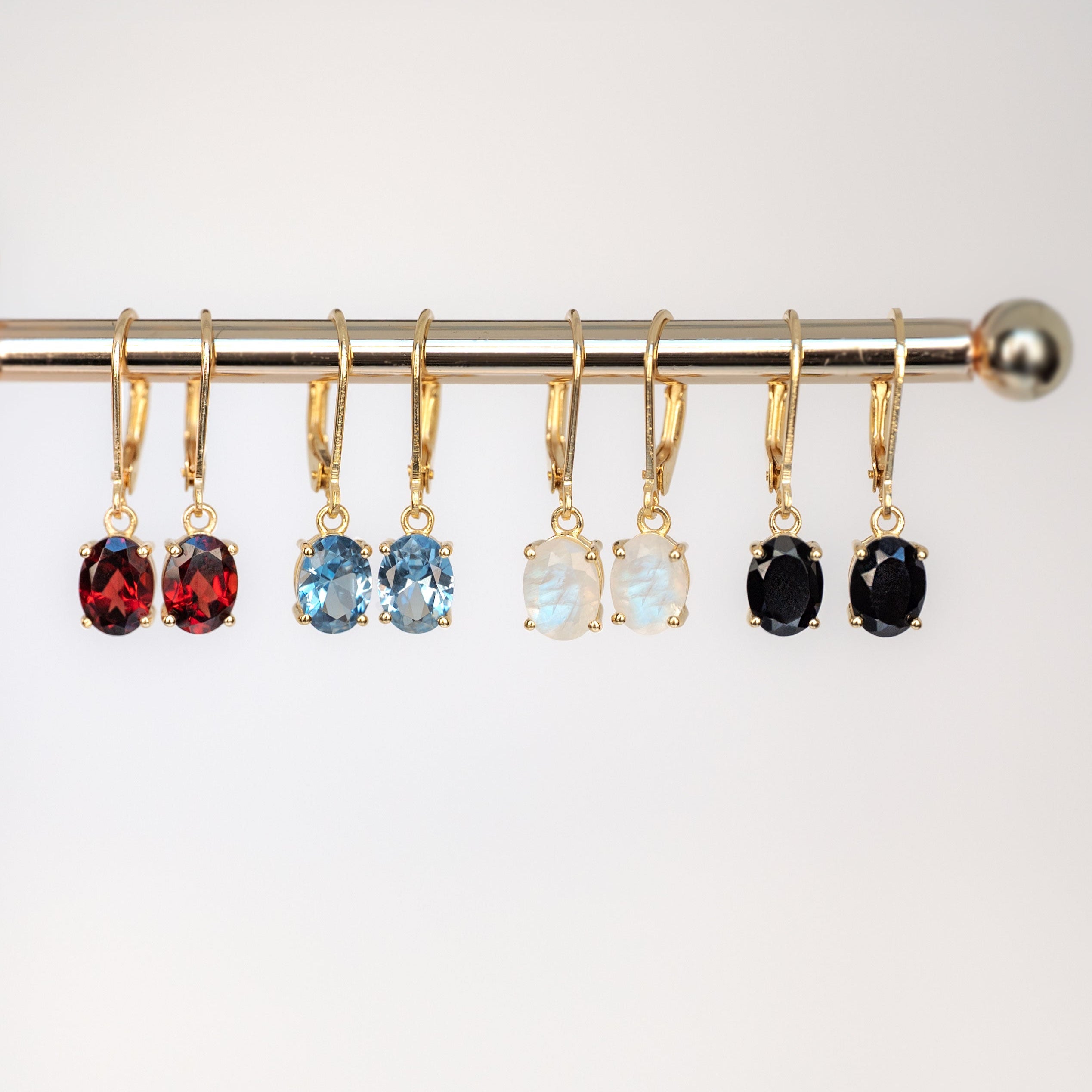 Black Onyx Dangle Earrings