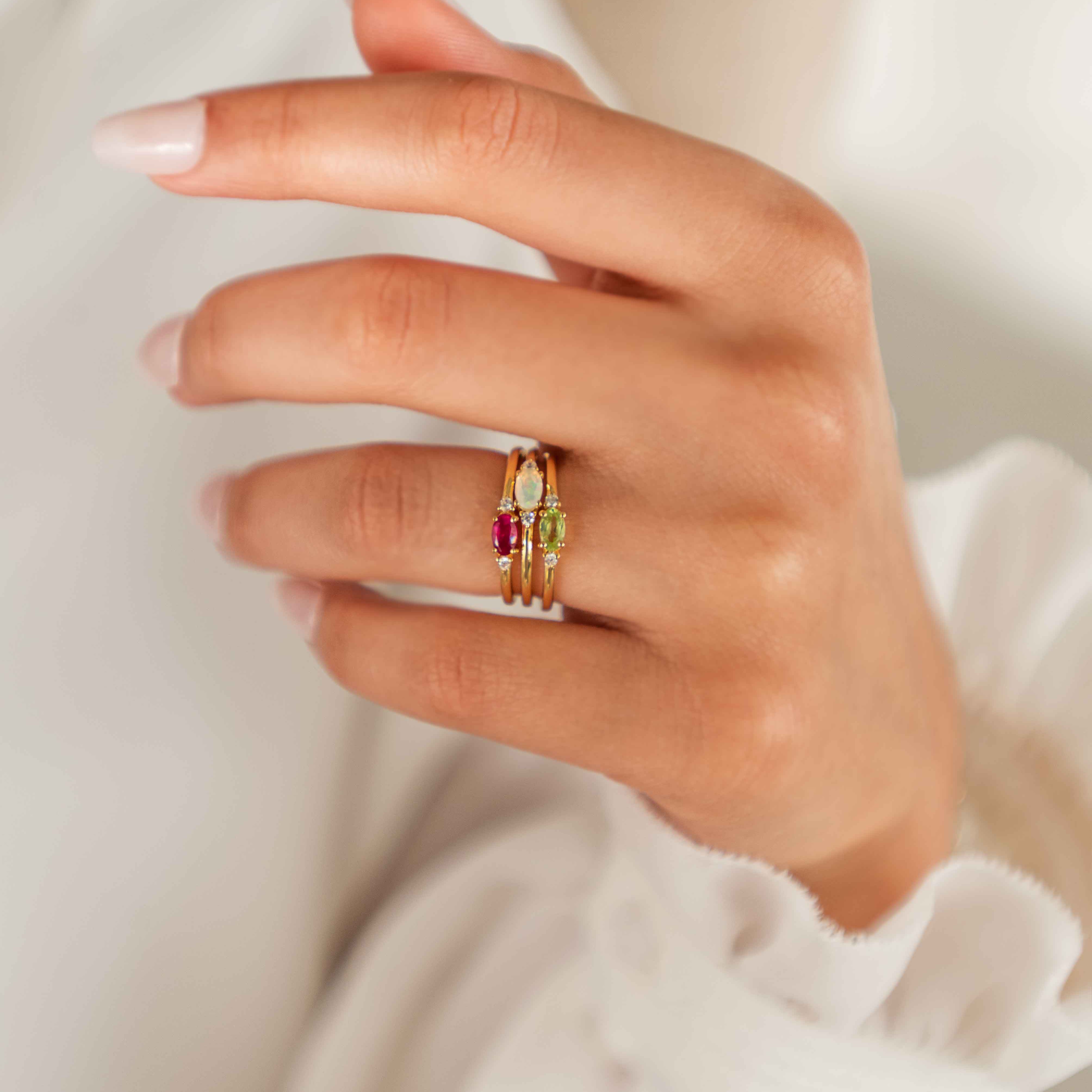 birthstone stacking ring best gifts for mom Christmas Holiday