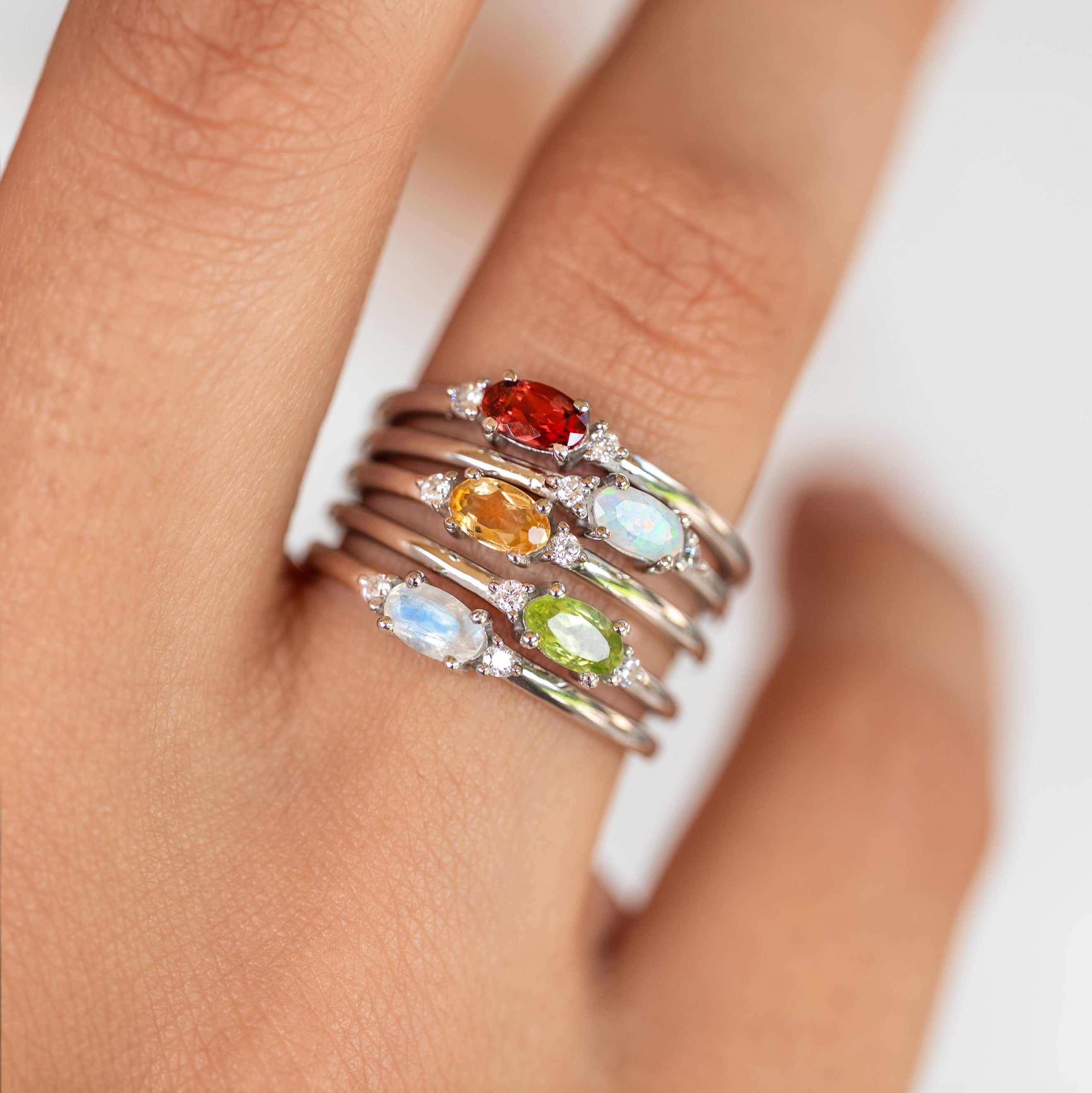 November Birthstone - Citrine Stacking Ring