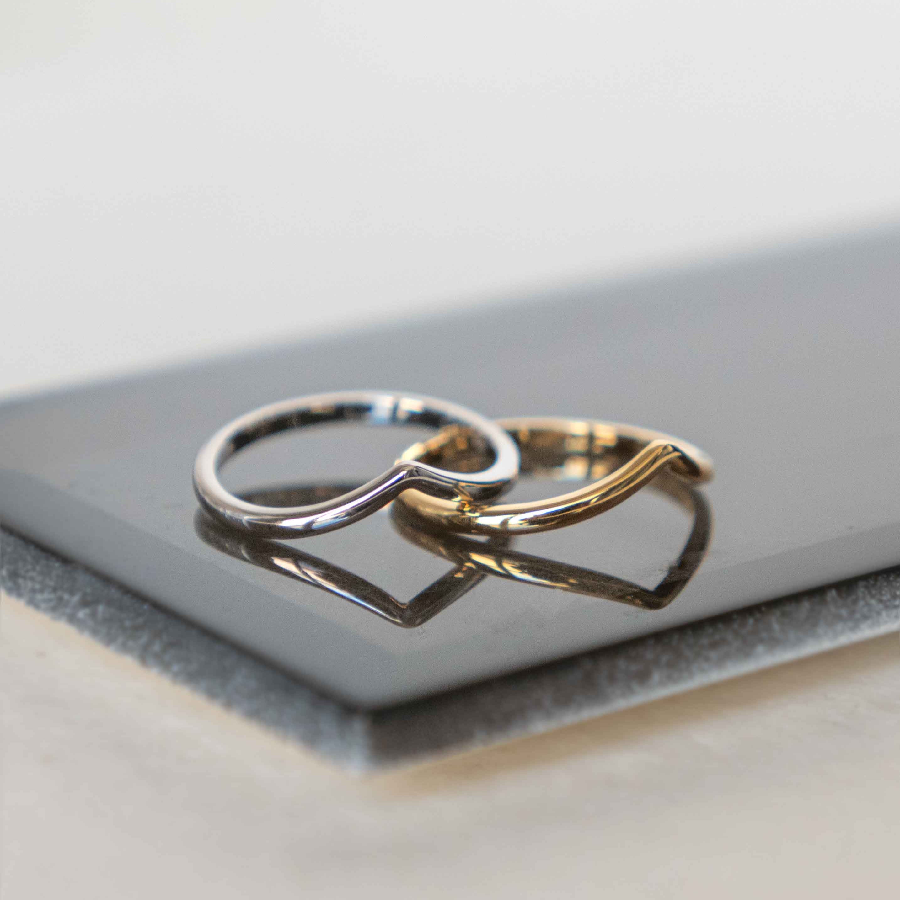 Petit Peak Stacking Ring