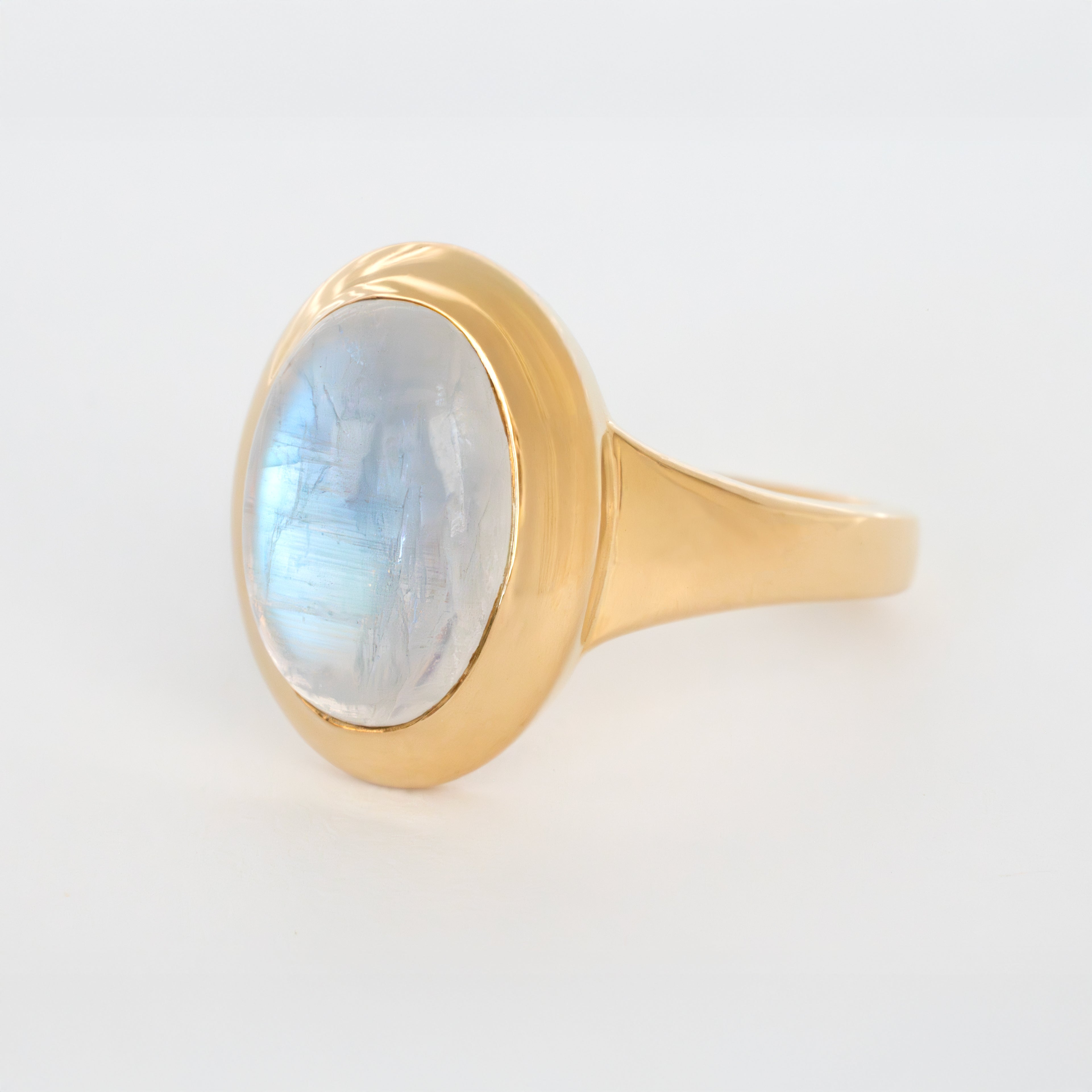 Large Moonstone Statement Ring Gold Vermeil Gifts for Women, New Mom Gift, Wedding Gift, Graduation Gift, New Beginning Gifts for Girls