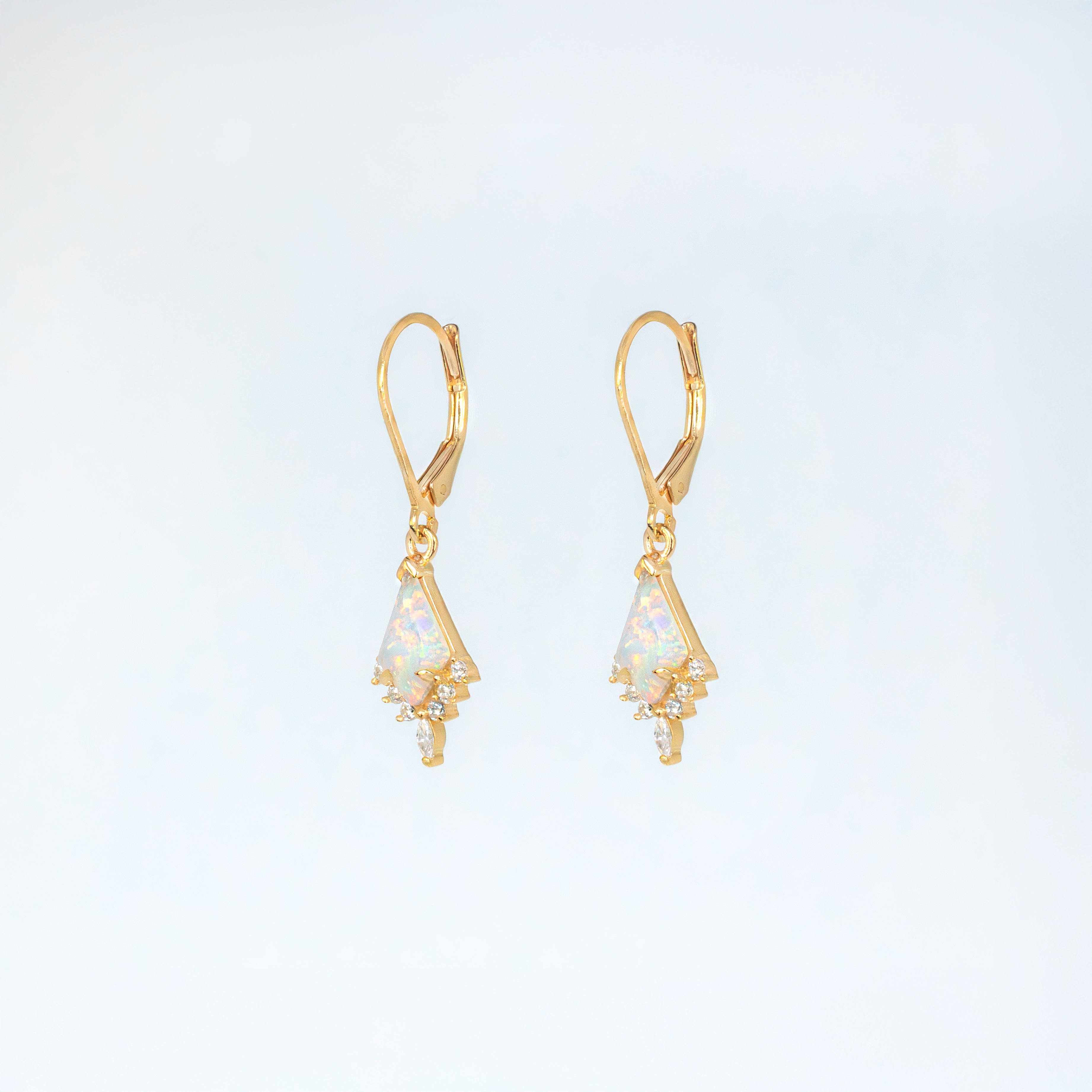 Opal Kite Dangle Earrings