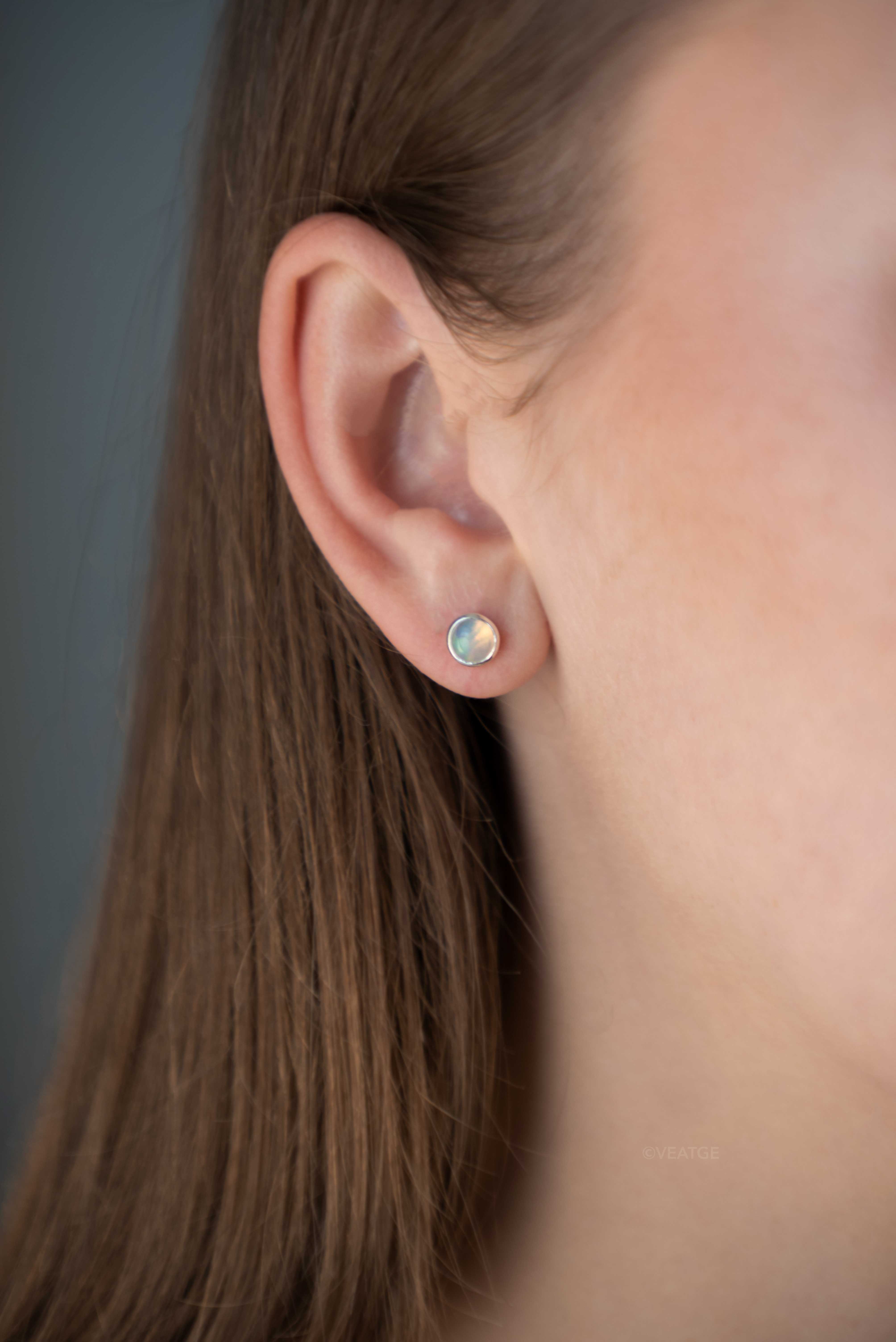 Genuine Opal Studs - Small