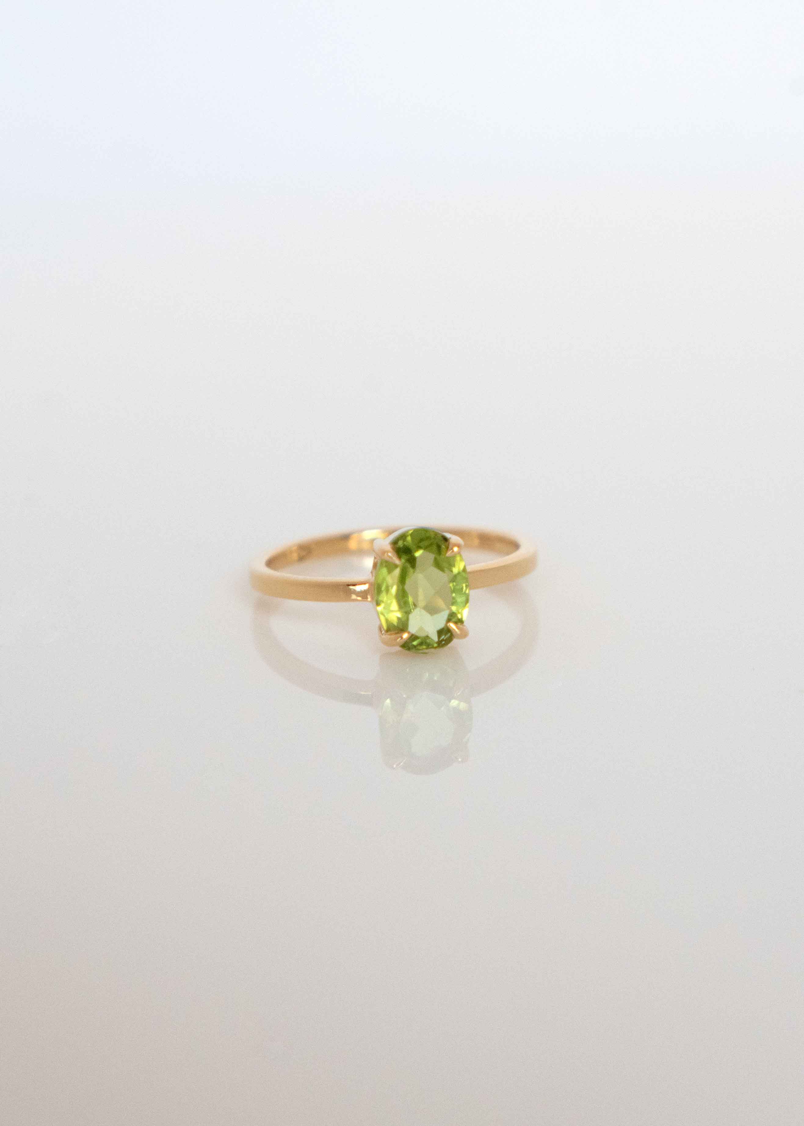 Genuine Peridot Ring Veatge