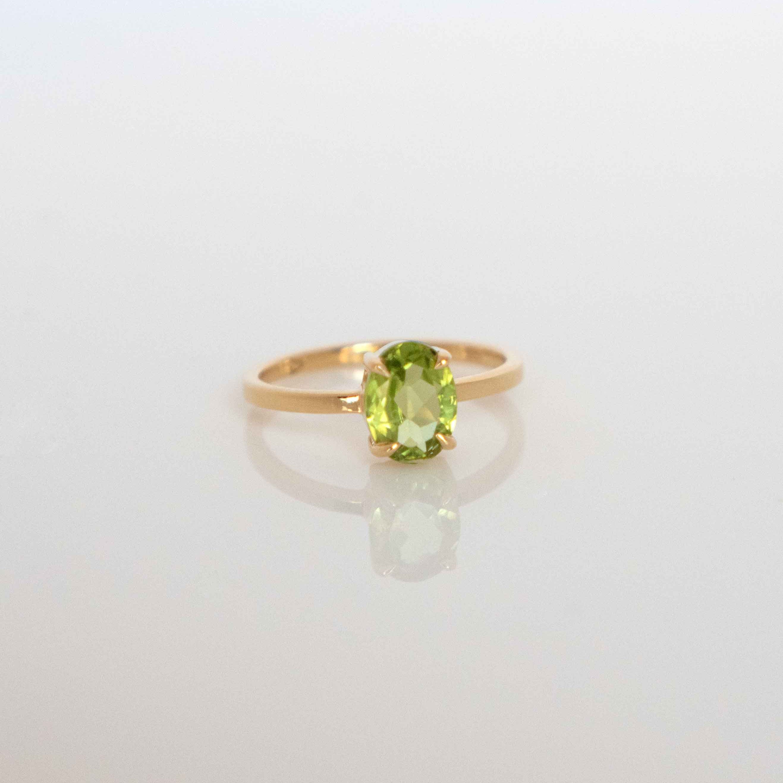Genuine Peridot Ring Veatge
