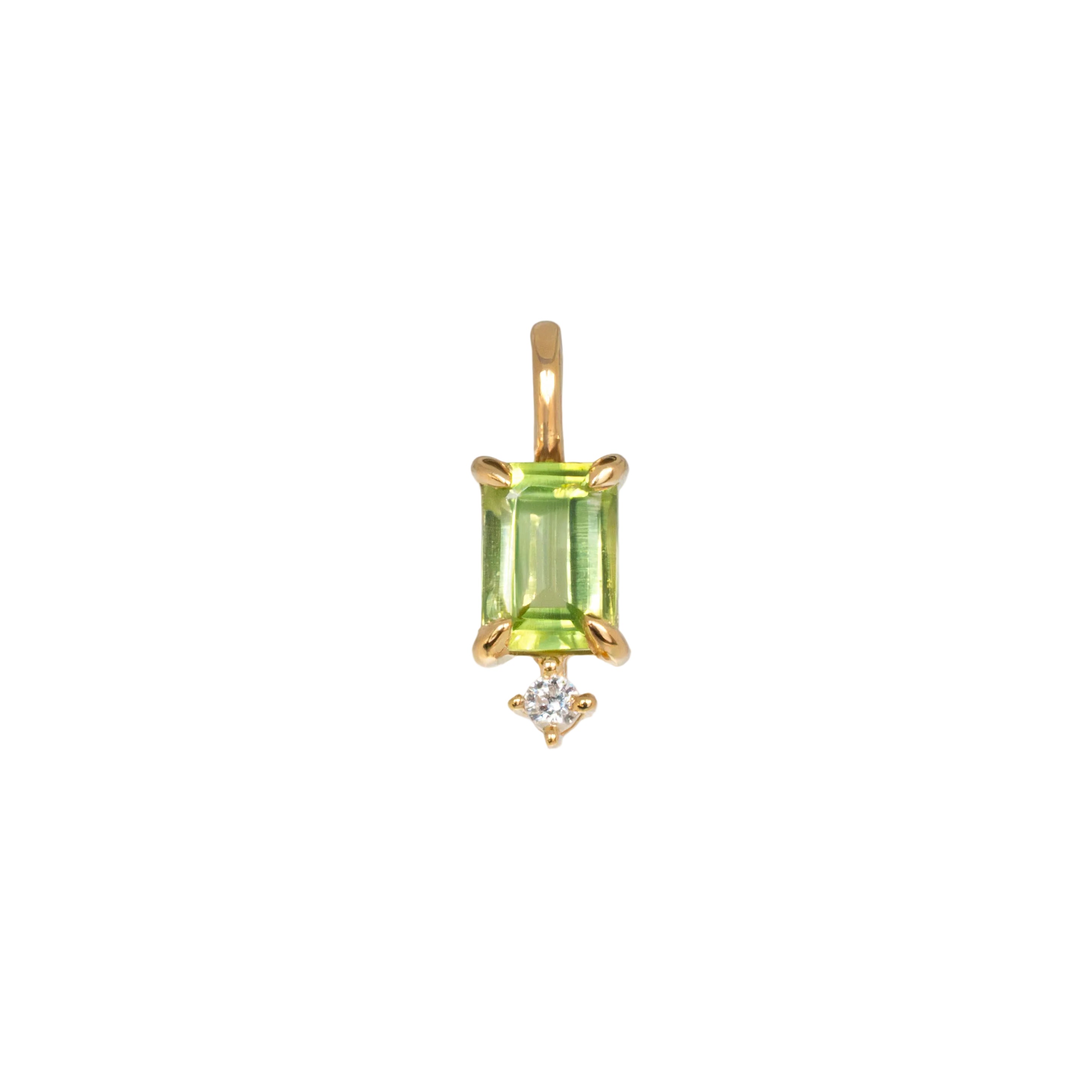 peridot charm necklace august birthstone gifts for girls