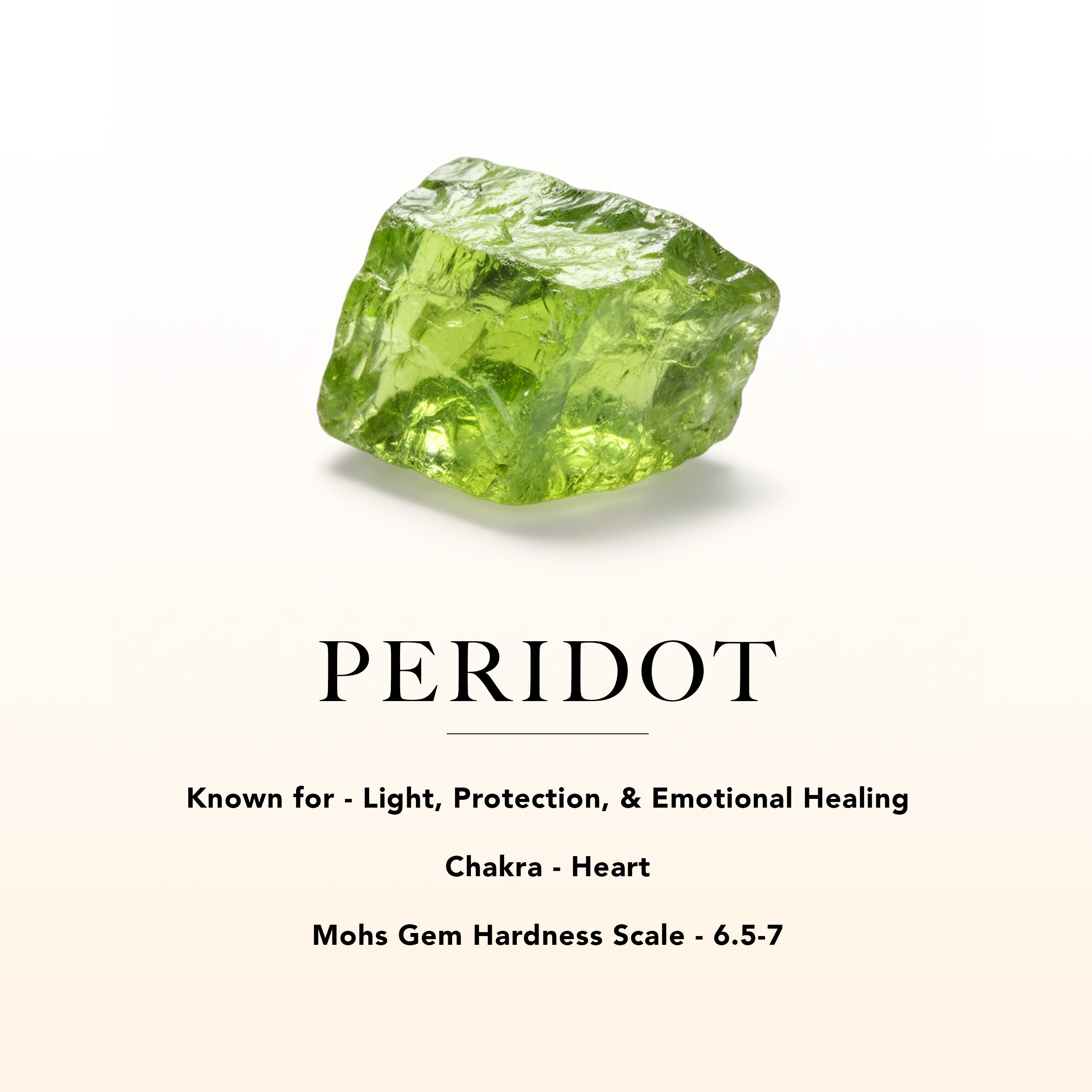 peridot raw gemstone properties
