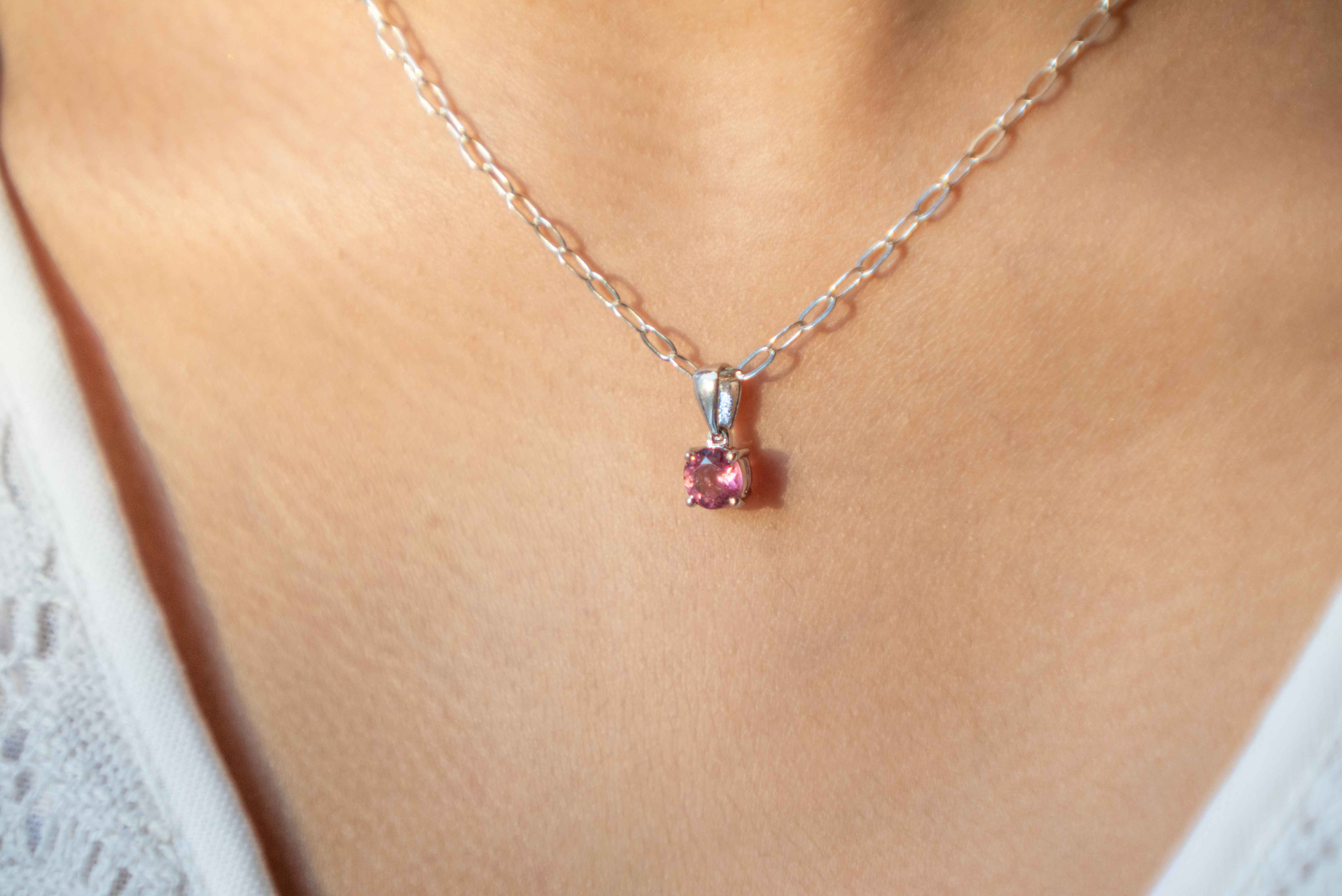 Pink Topaz Pendant