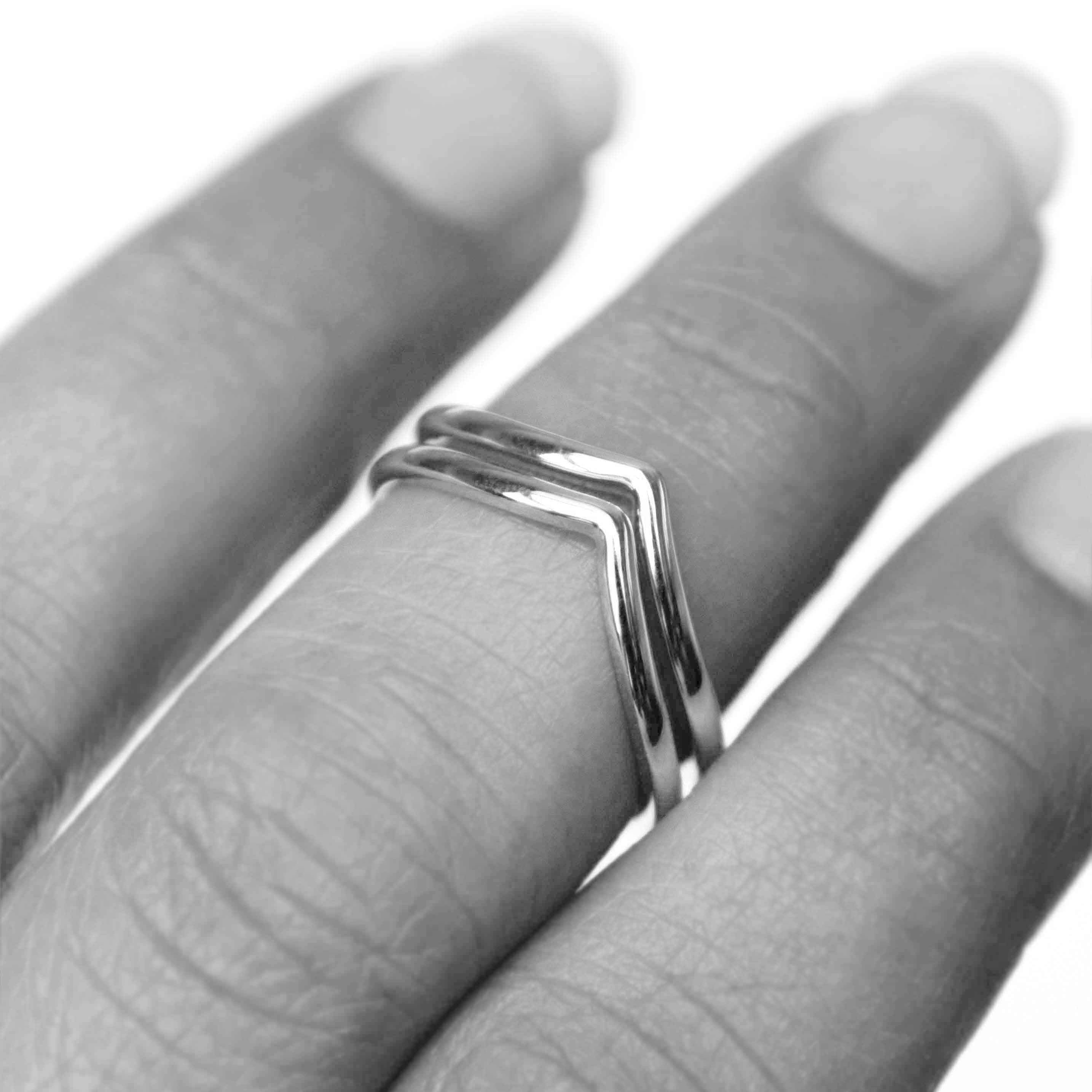 Petit Peak Stacking Ring