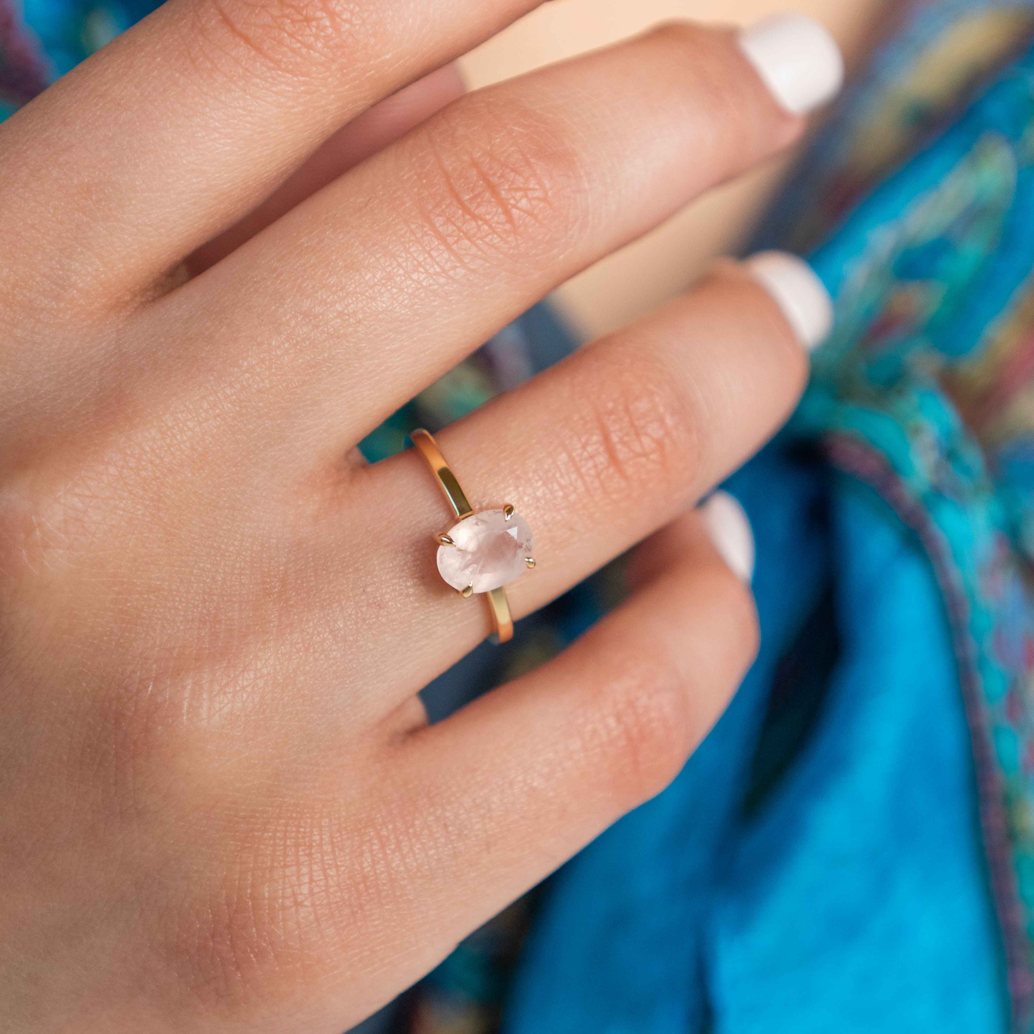 Rose Quartz Ring Veatge
