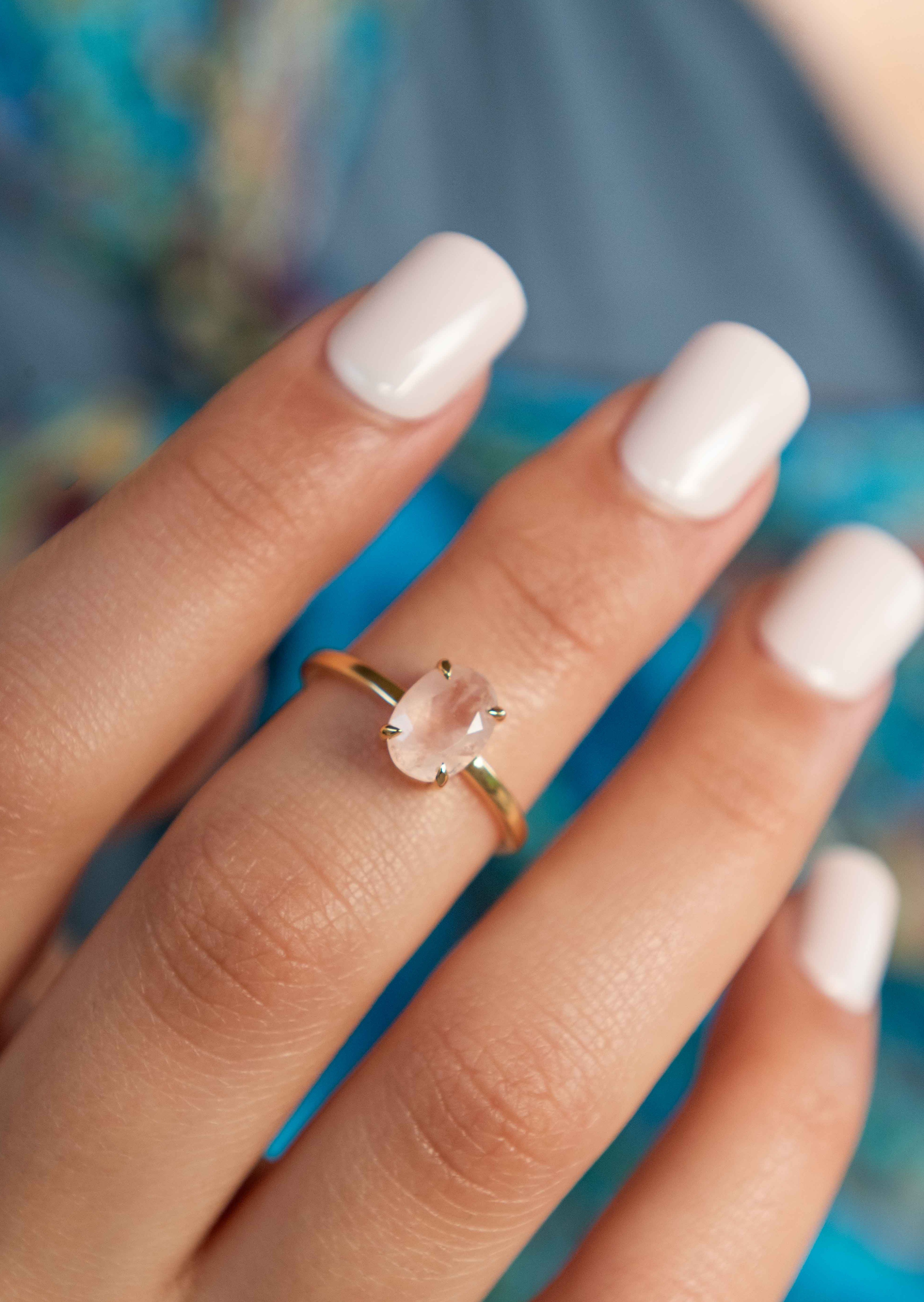 Rose Quartz Ring Veatge