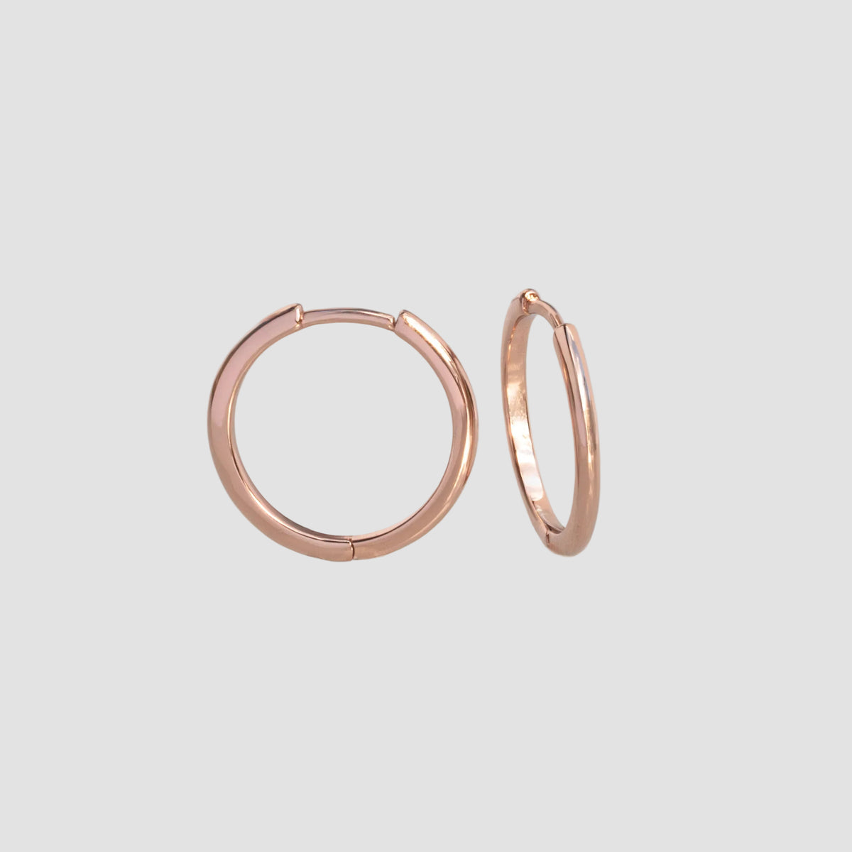 Rose Gold Hoop Earrings, Everyday Hoops, Gifts for Girls, Gold Filled waterproof jewelry