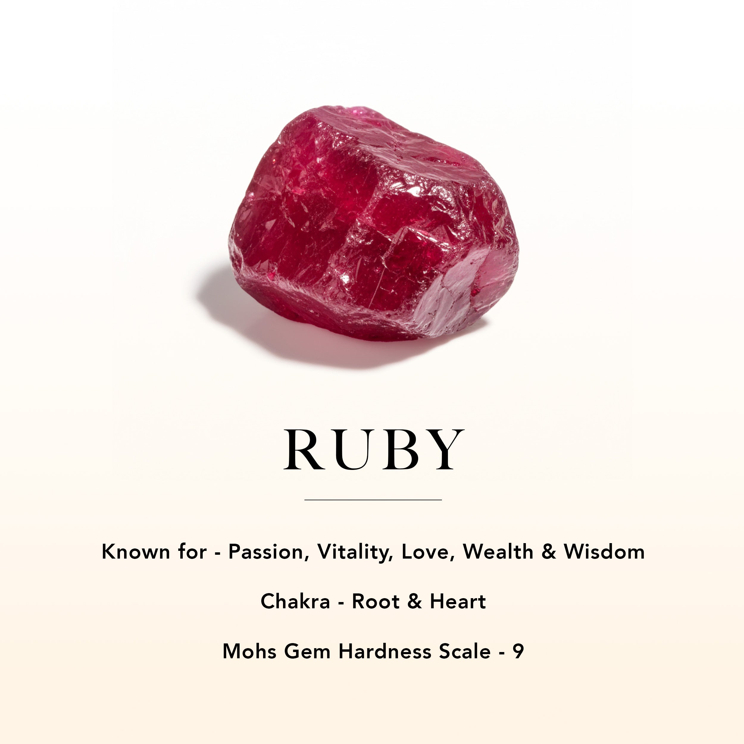 Ruby Baguette Birthstone Charm