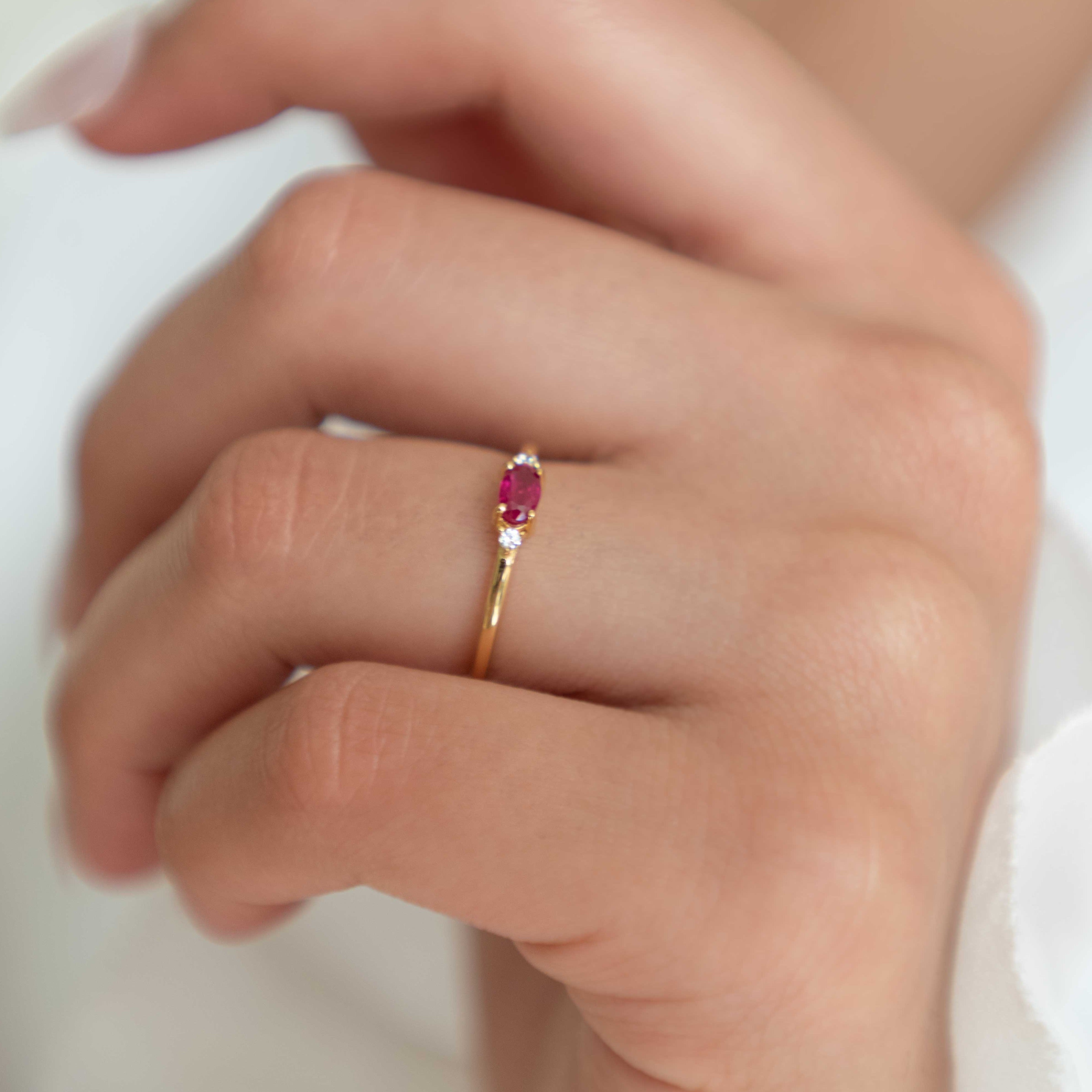 Ruby Stacking Ring