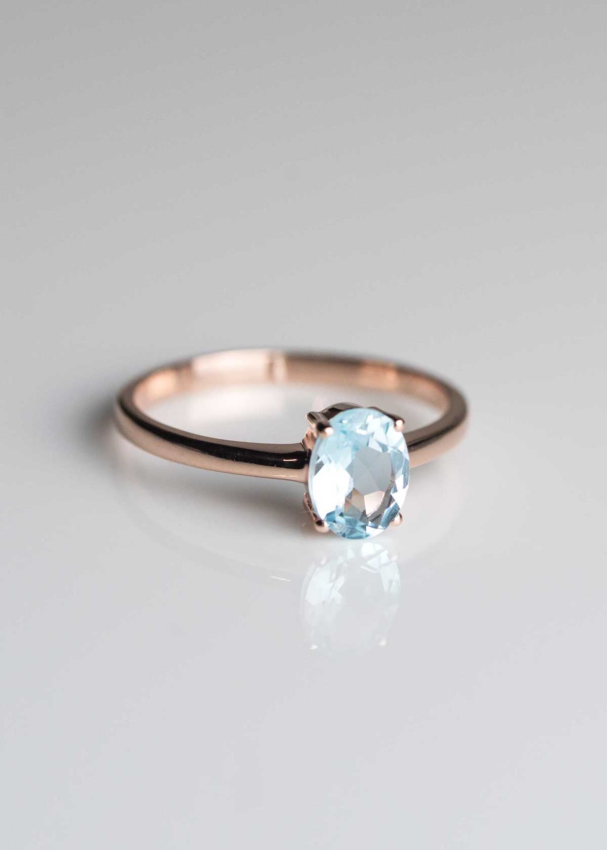 Blue Topaz Ring - Signature Oval