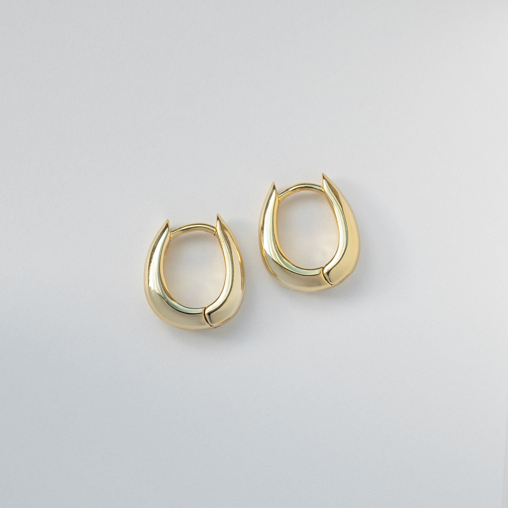 14k gold hoops chunky earrings