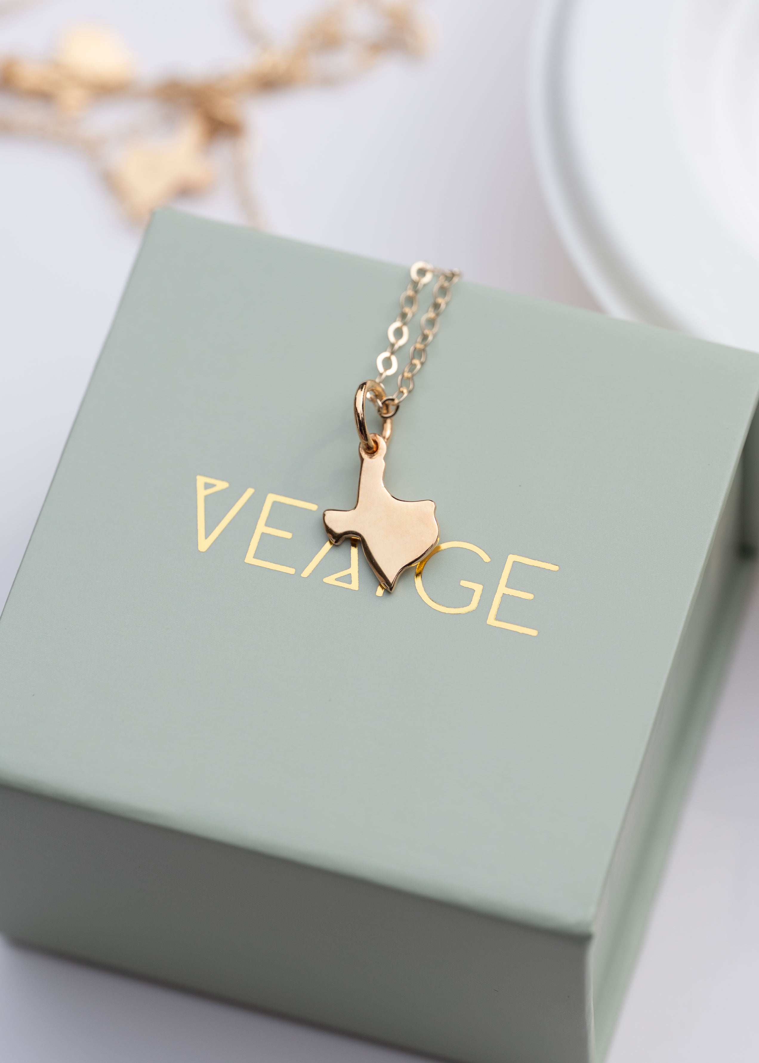 Texas State Charm Pendant, Texas Necklace Gold, Texas Gift for Texans, Houston Strong Necklace, Texas Strong Necklace