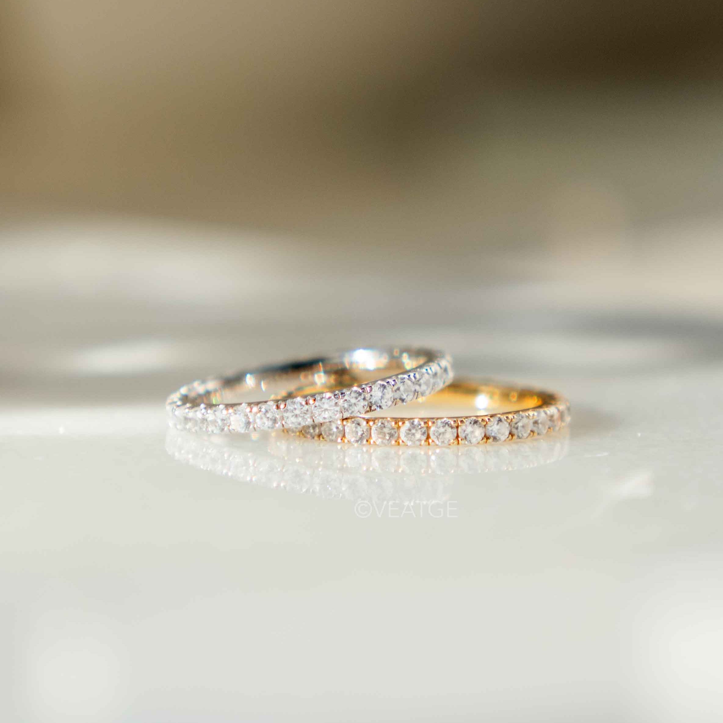 Full Eternity Band Diamond Ring, Simple Wedding Band, Dainty Stacking Ring, Micro pave ring, Promise Ring, Stackable Rings Gold