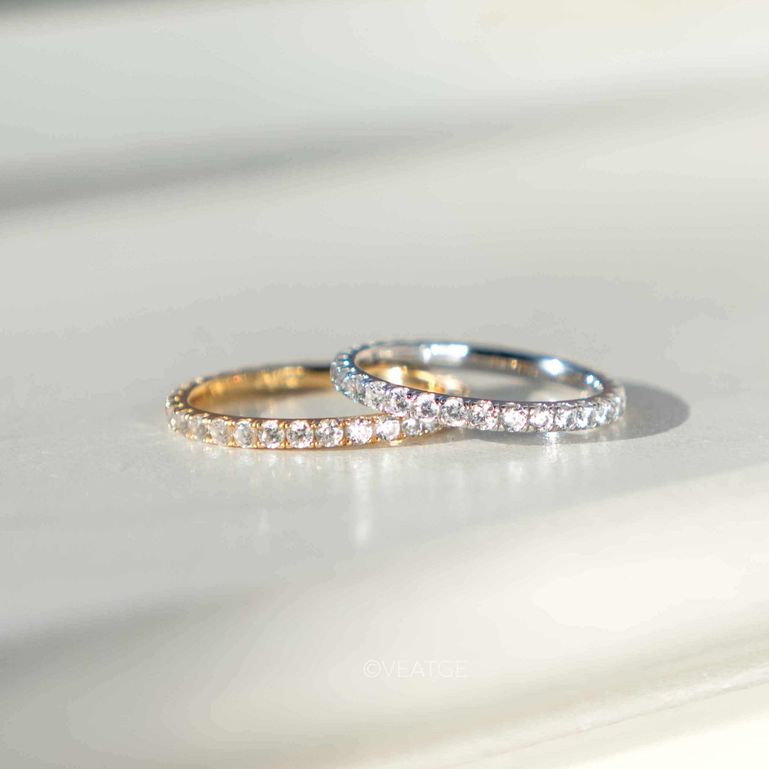 Full Eternity Band Diamond Ring, Simple Wedding Band, Dainty Stacking Ring, Micro pave ring, Promise Ring, Stackable Rings Gold