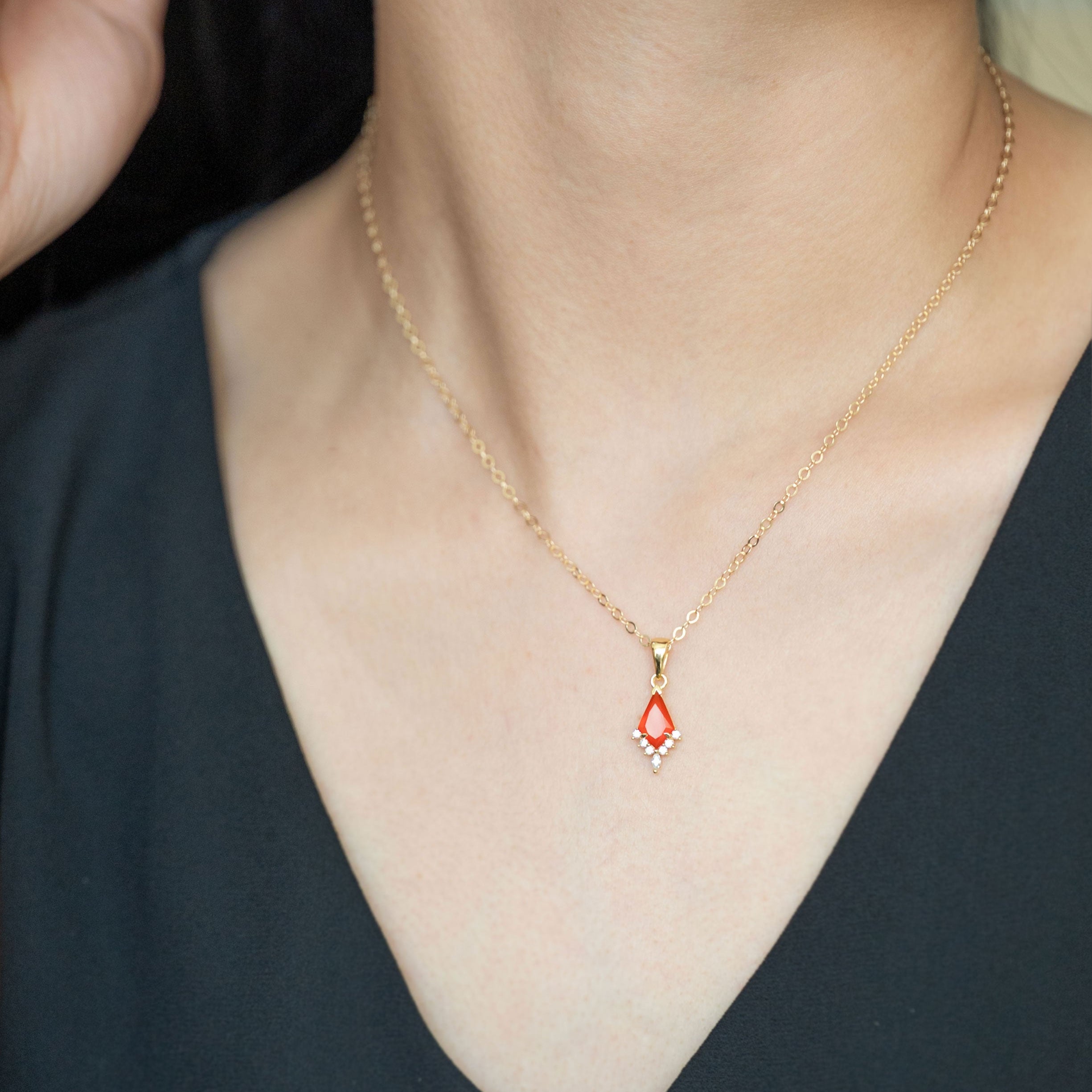 Carnelian Kite Necklace