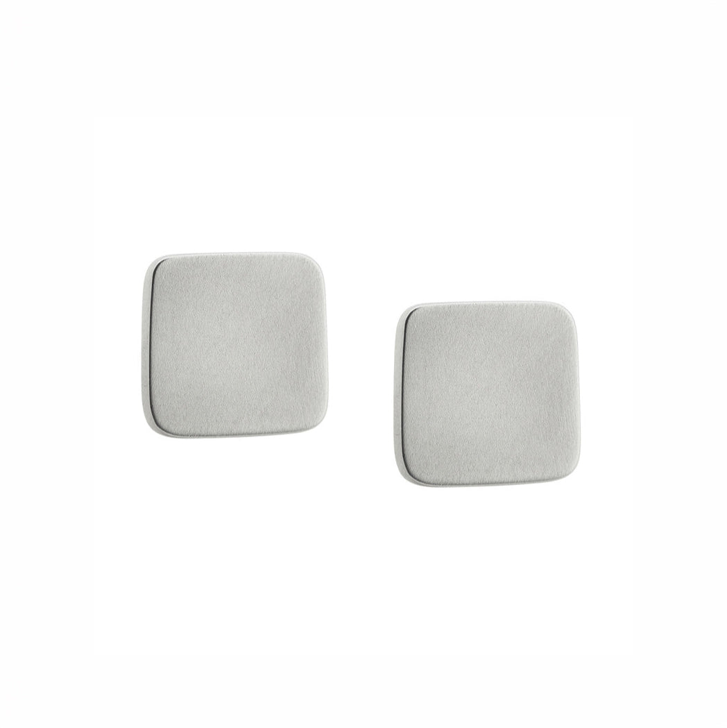 Geometric Studs Earrings - Sterling Silver