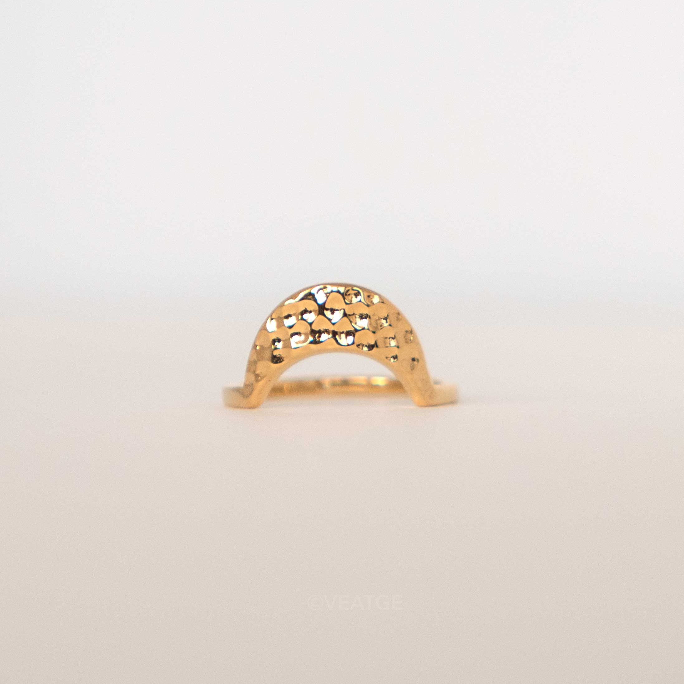 dawn ring in gold vermeil unique gifts for women stacking stackable gold plated silver wedding band