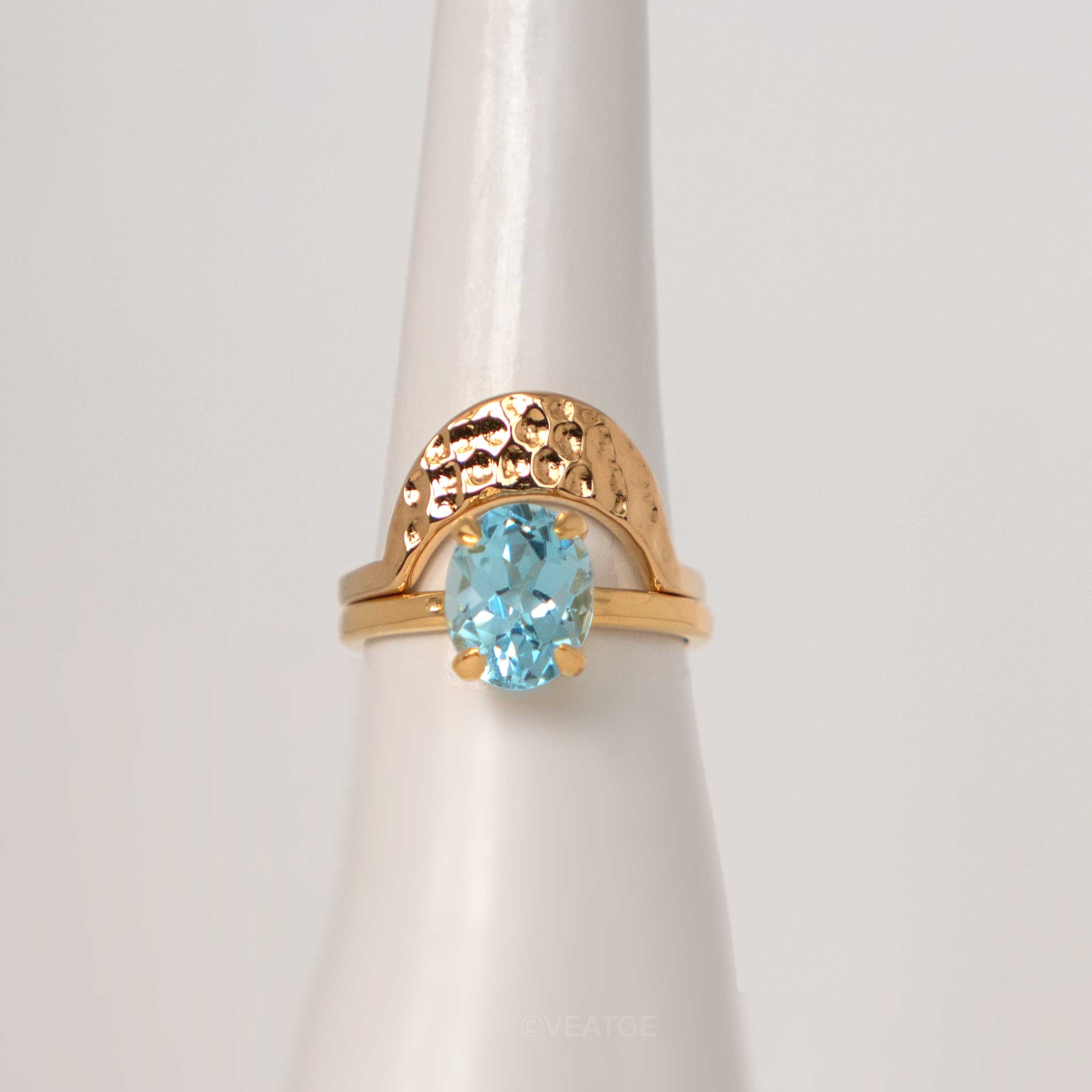 dawn ring in gold vermeil unique gifts for women stacking stackable gold plated silver wedding band