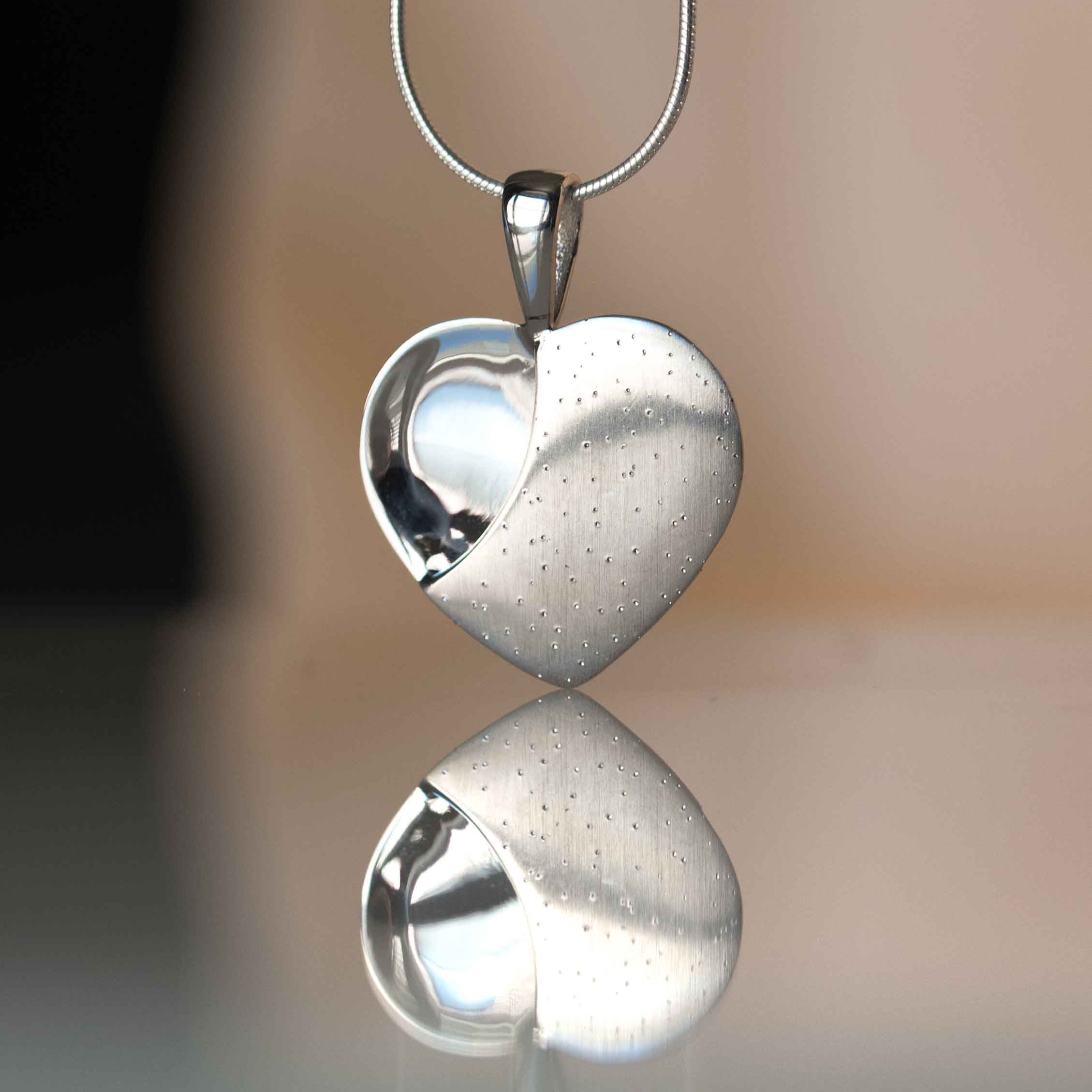 Diamond Dust Heart Pendant