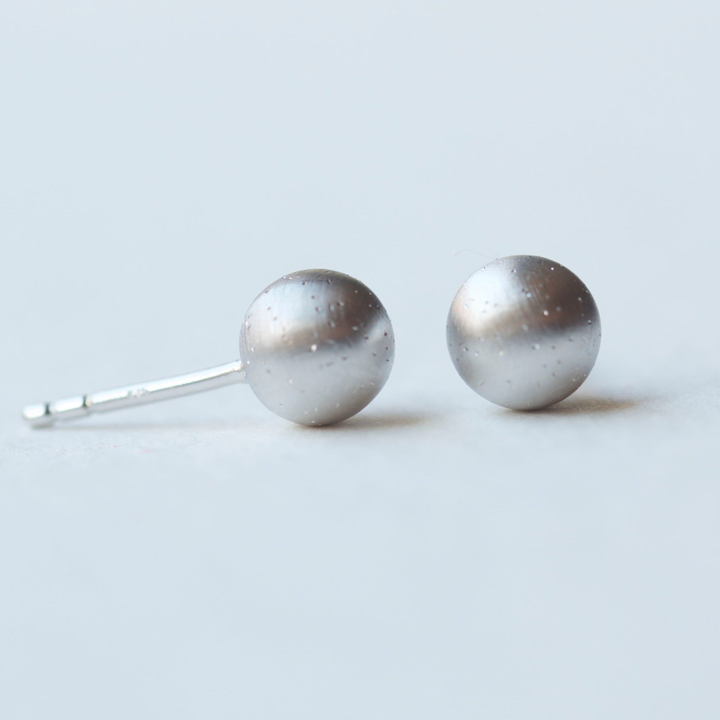 sparkle sterling silver studs simple earrings for girls