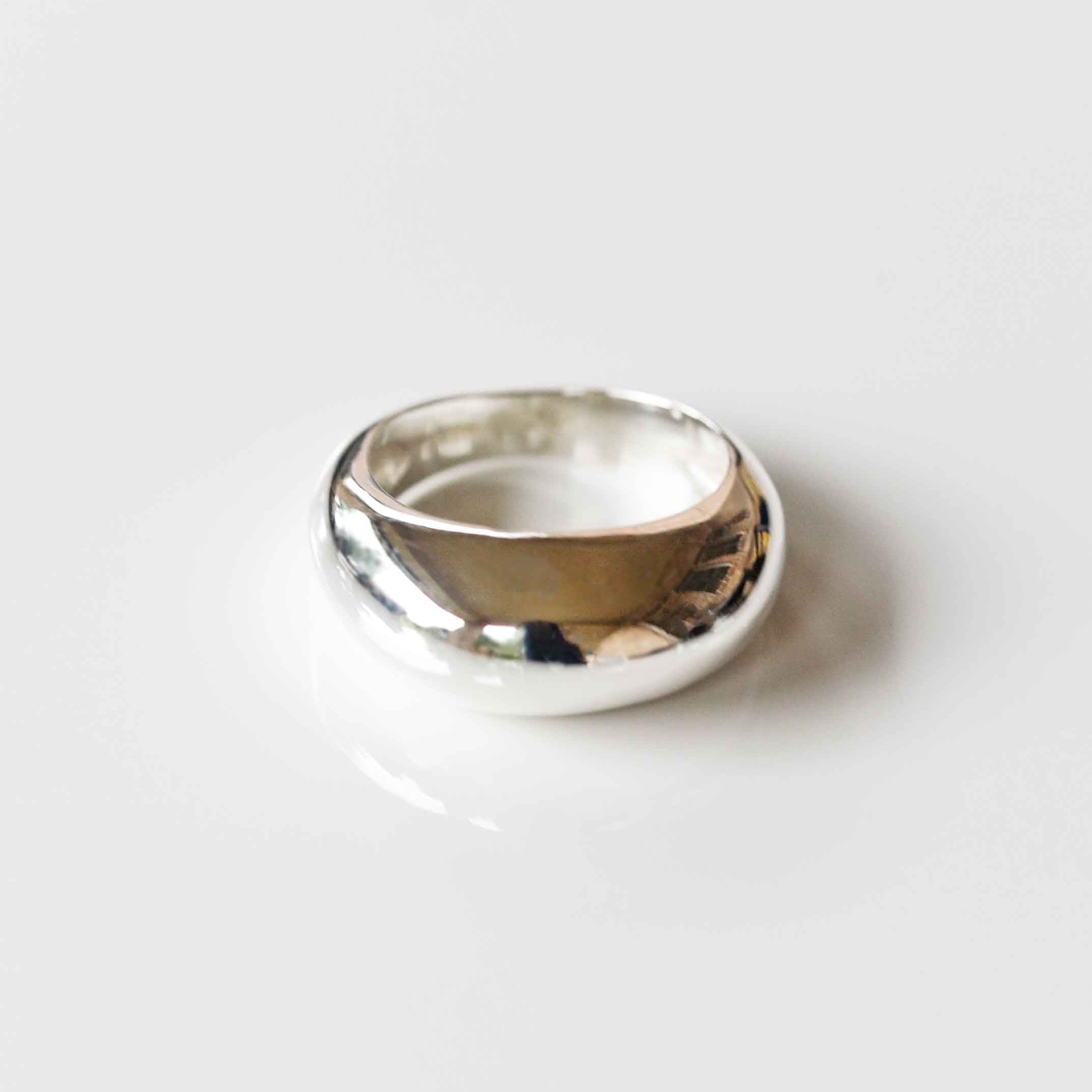 silver dome ring
