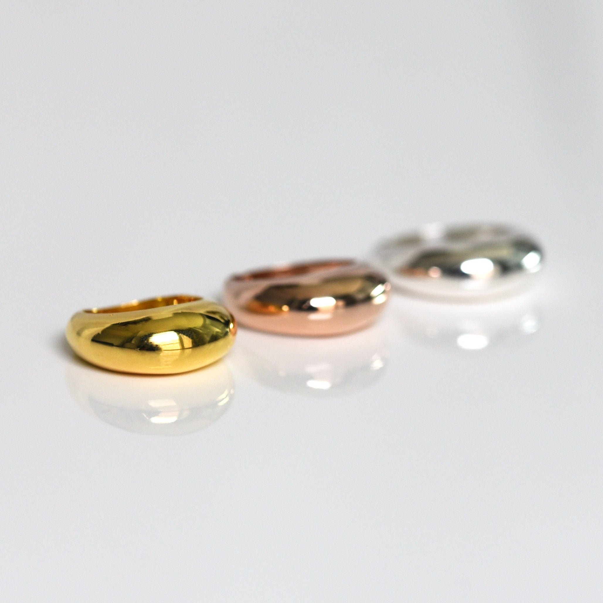 Dome Rings, Silver Statement Ring, Dome Wide Ring, Big silver ring