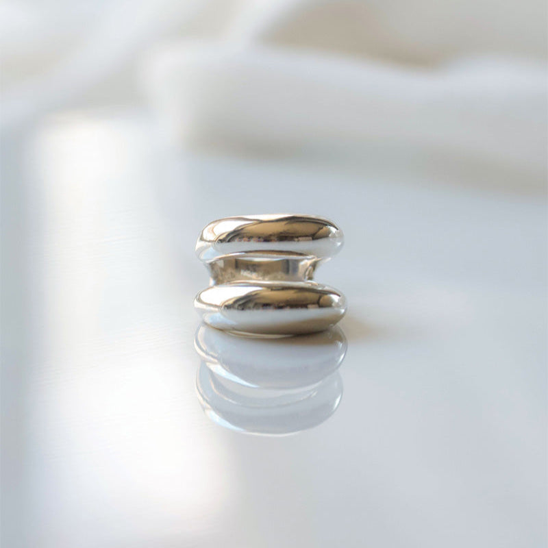 Silver Dome Ring, Chunky Ring, Statement Ring