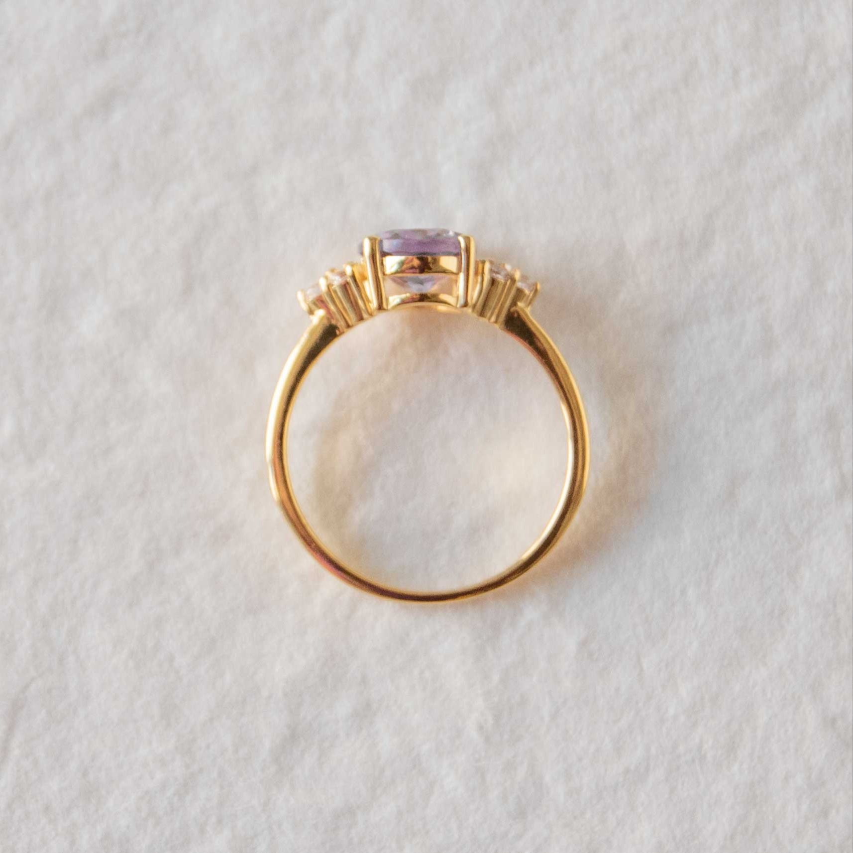 Amethyst ring February Birthstone Natural Genuine Gemstone Engagement Rings for Women