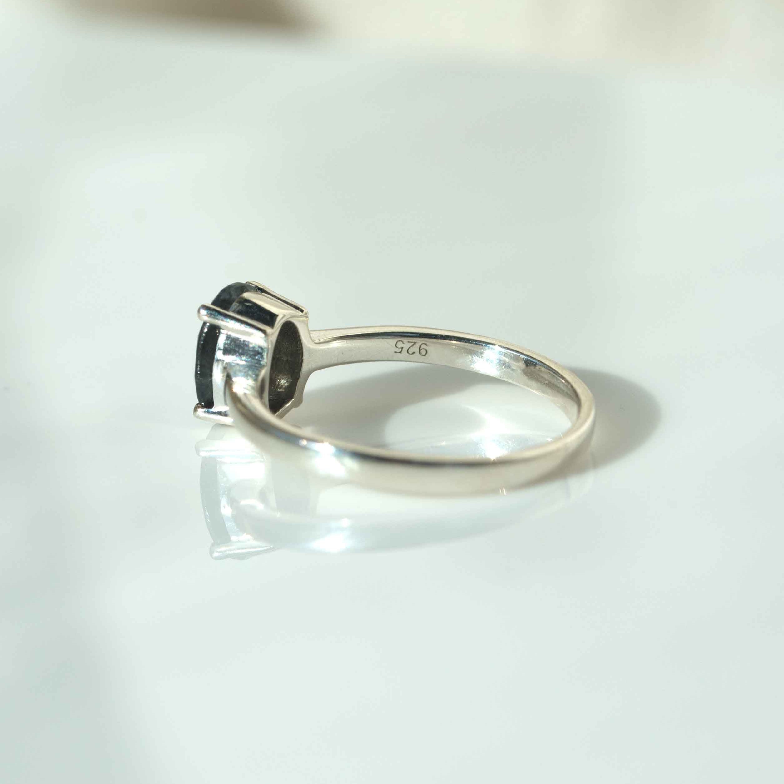 Labradorite Sterling Silver Stacking Gemstone Birthstone Ring