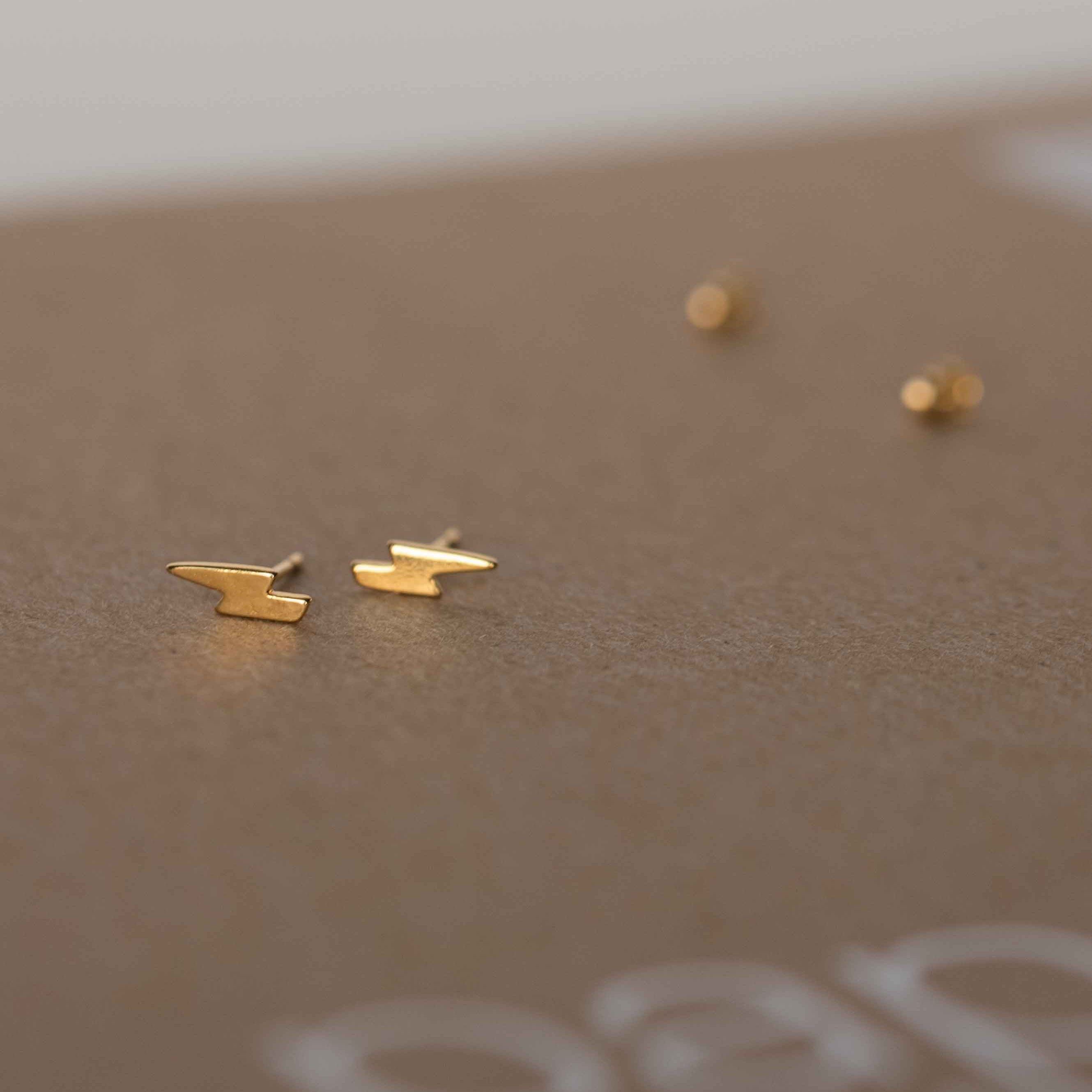 lightning studs small earrings for cartilage second piercing gift for girls