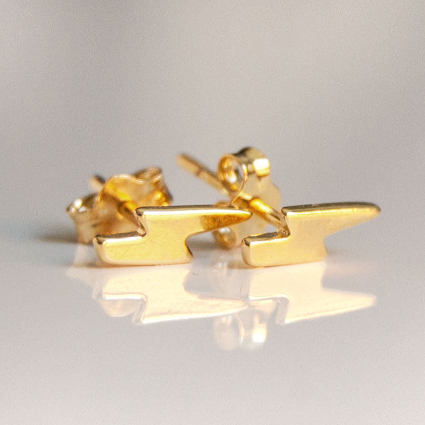 lightning studs small earrings for cartilage second piercing gift for girls