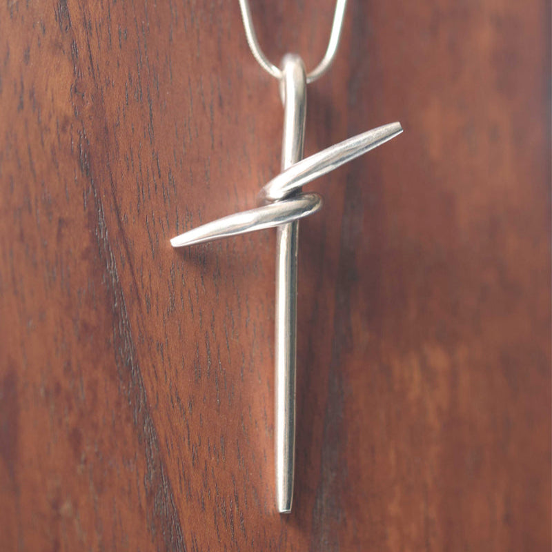 silver cross necklace, gift for husband birthday, gift for boyfriend