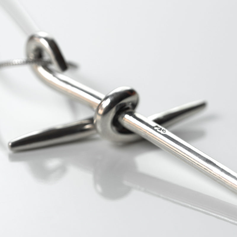 SILVER CROSS NECKLACE