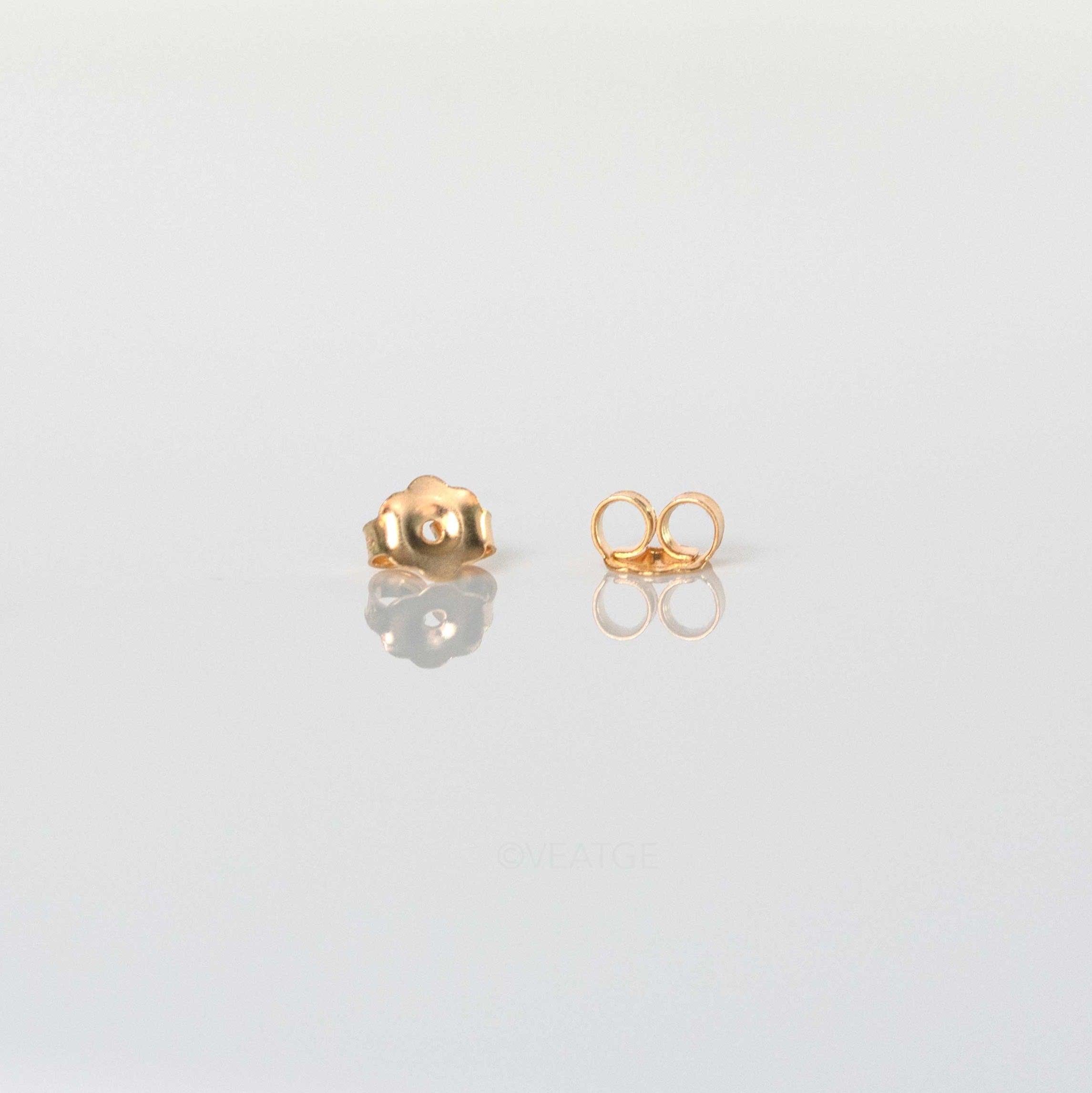 butterfly ear backs gold