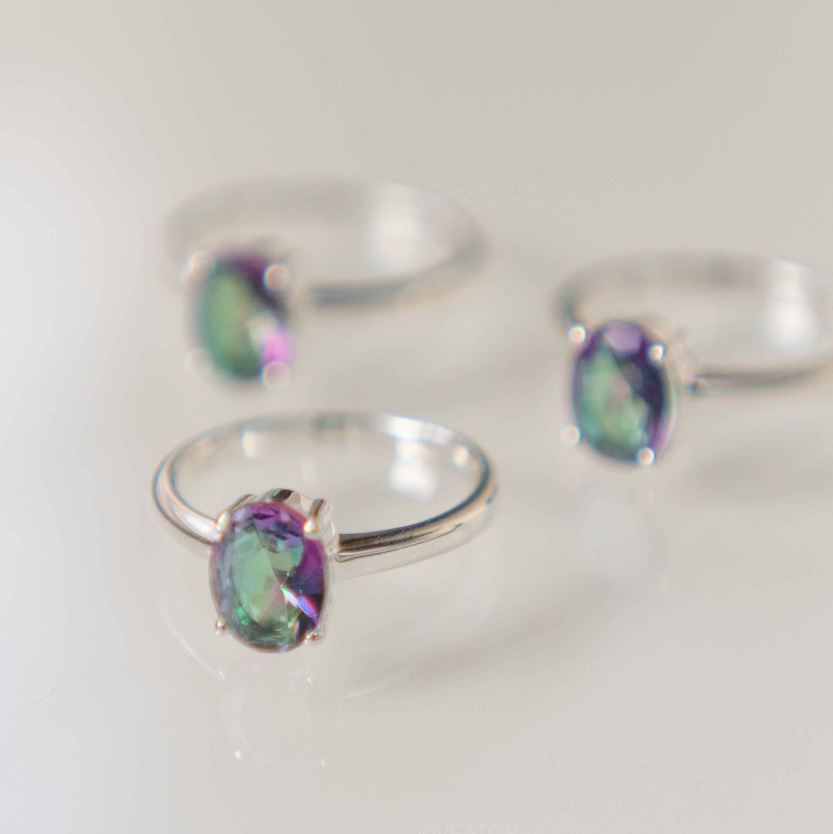 Mystic Topaz Ring in Gold Vermeil gifts for women gift for her gemstone ring