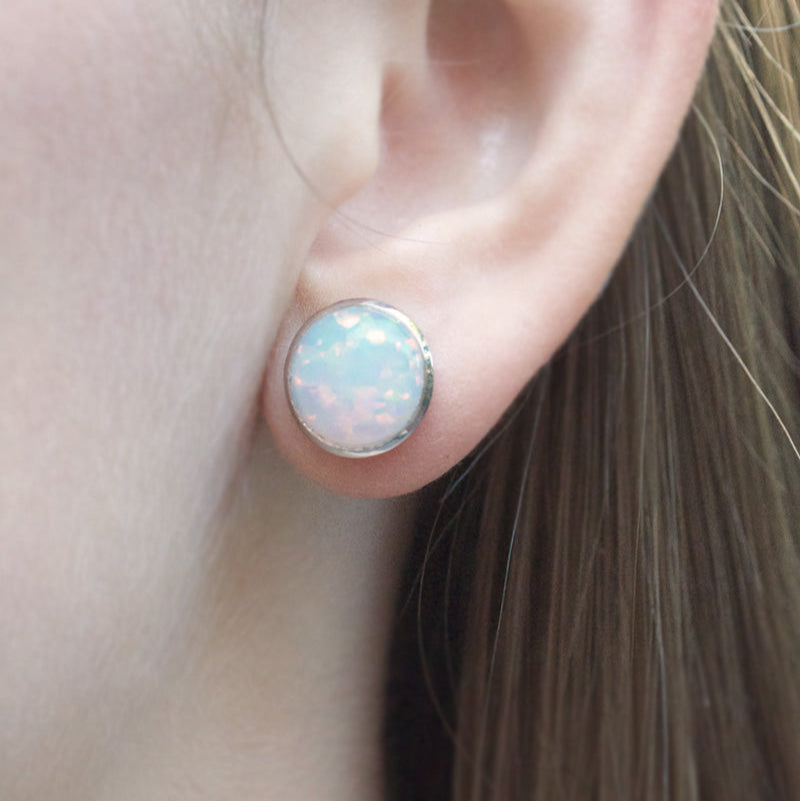 Opal Large Studs Earrings