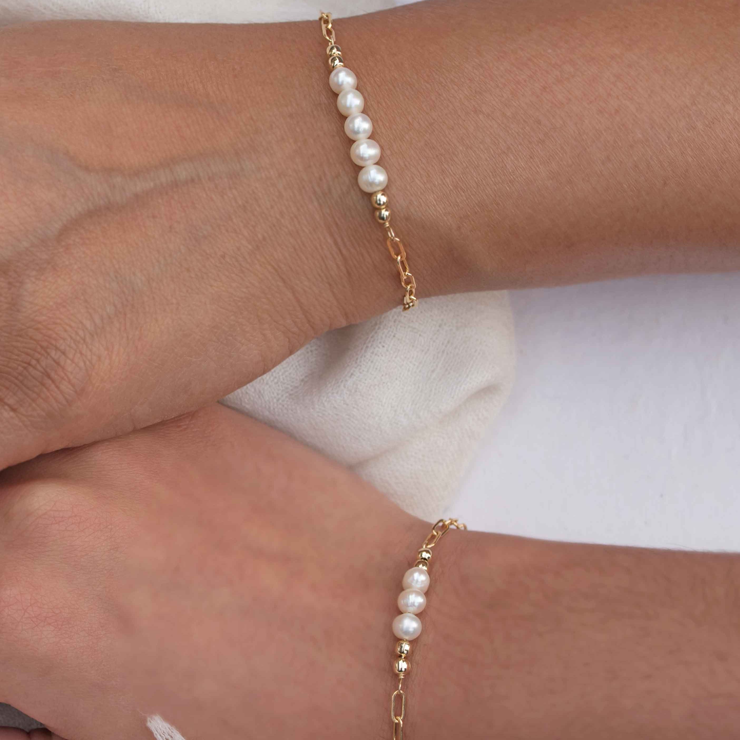 pearl bracelet set mother's day gift gift for mom