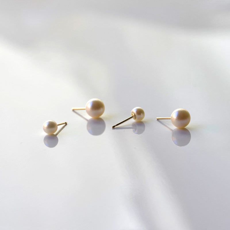 Pearl Studs in solid gold